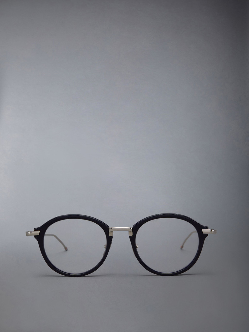 ROUND EYEGLASSES IN ACETATE AND TITANIUM 1