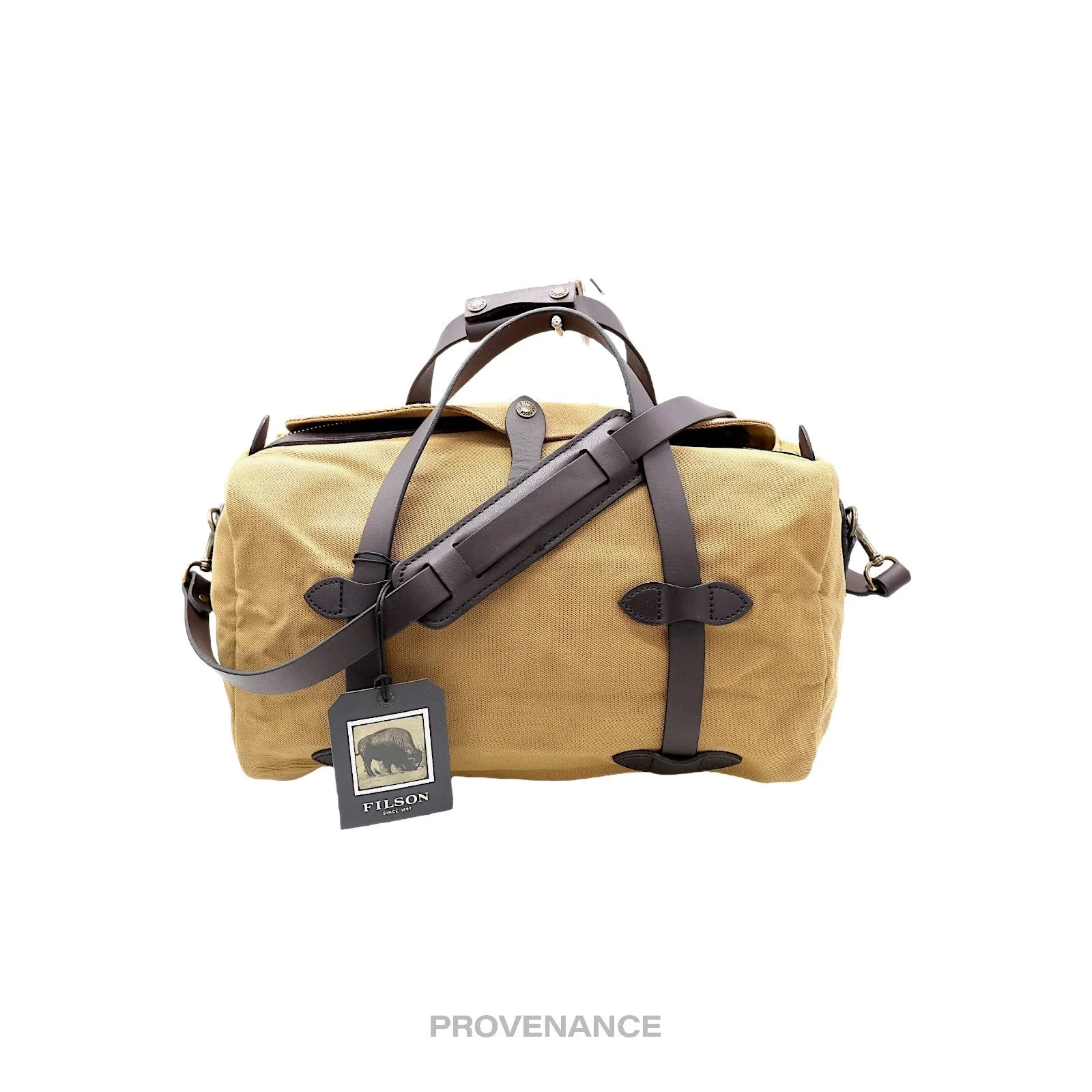 BNWT Filson Rugged Twill Small Weekend Duffel Bag - Tan - 1