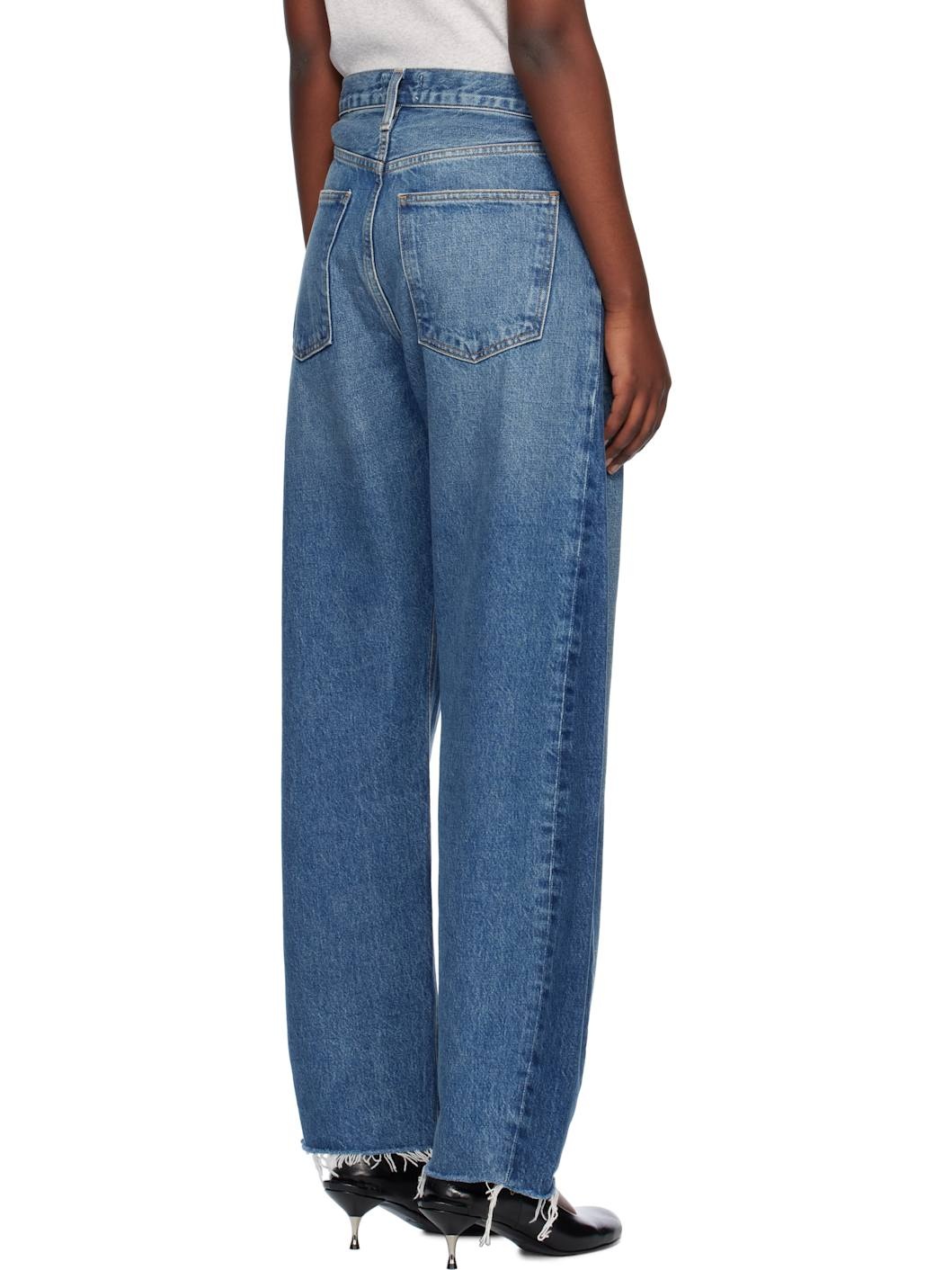 Blue Luna High Rise Pieced Taper Jeans - 3