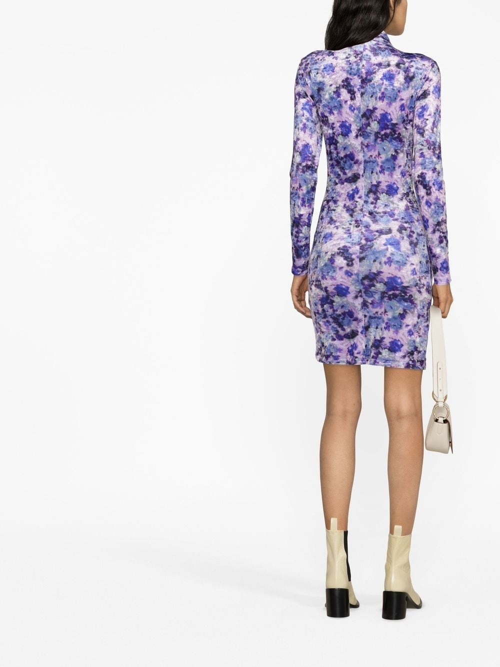 abstract-print minidress - 4