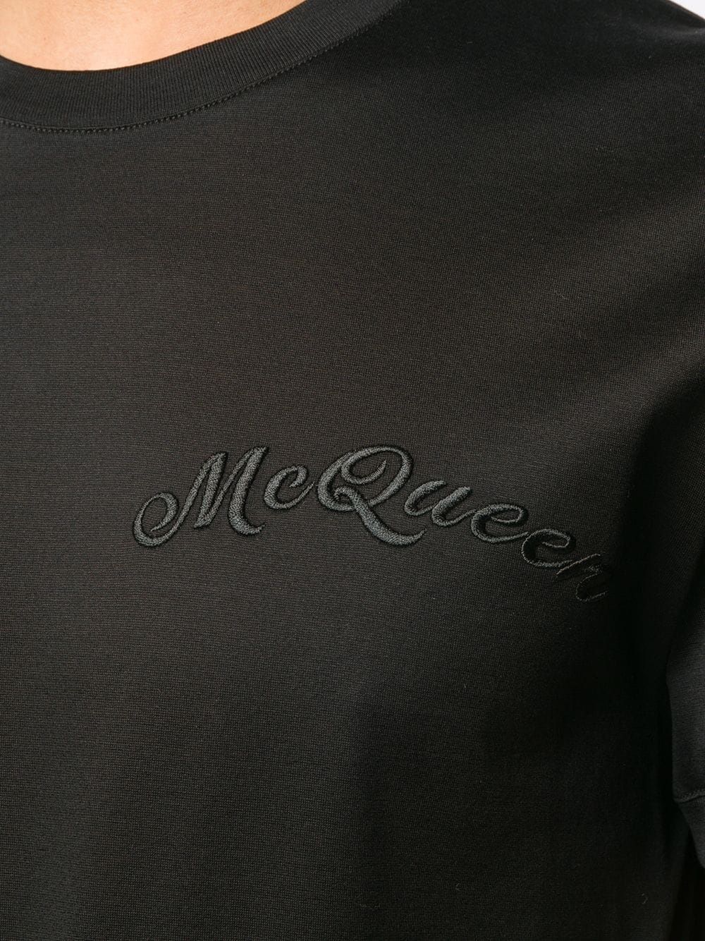 embroidered logo T-shirt - 5