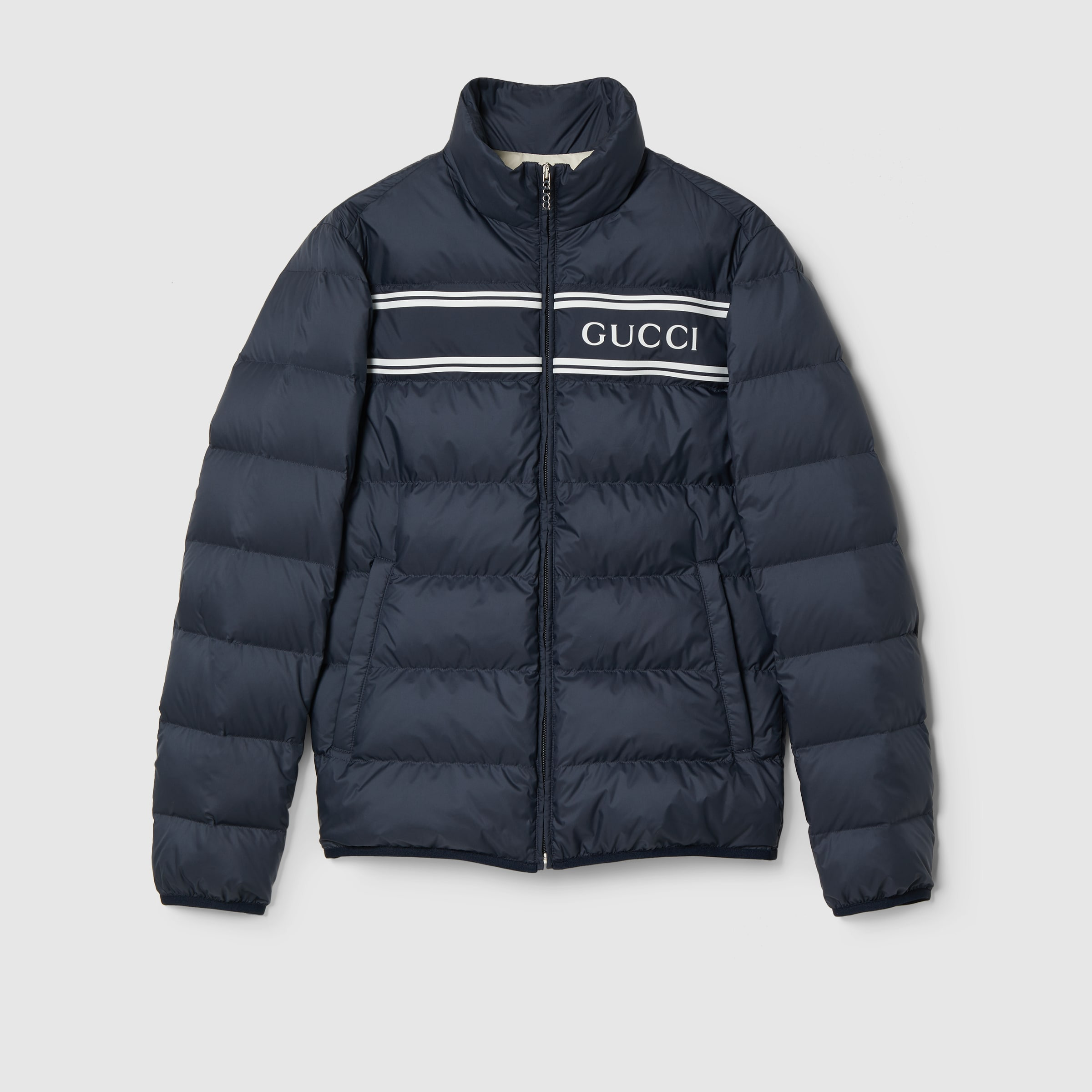 Nylon puffer jacket - 1
