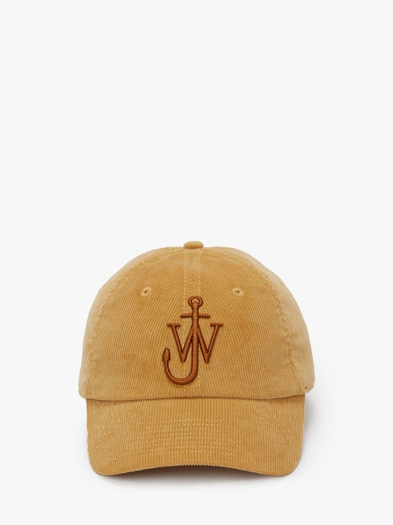 CORDUROY BASEBALL CAP WITH ANCHOR LOGO 1