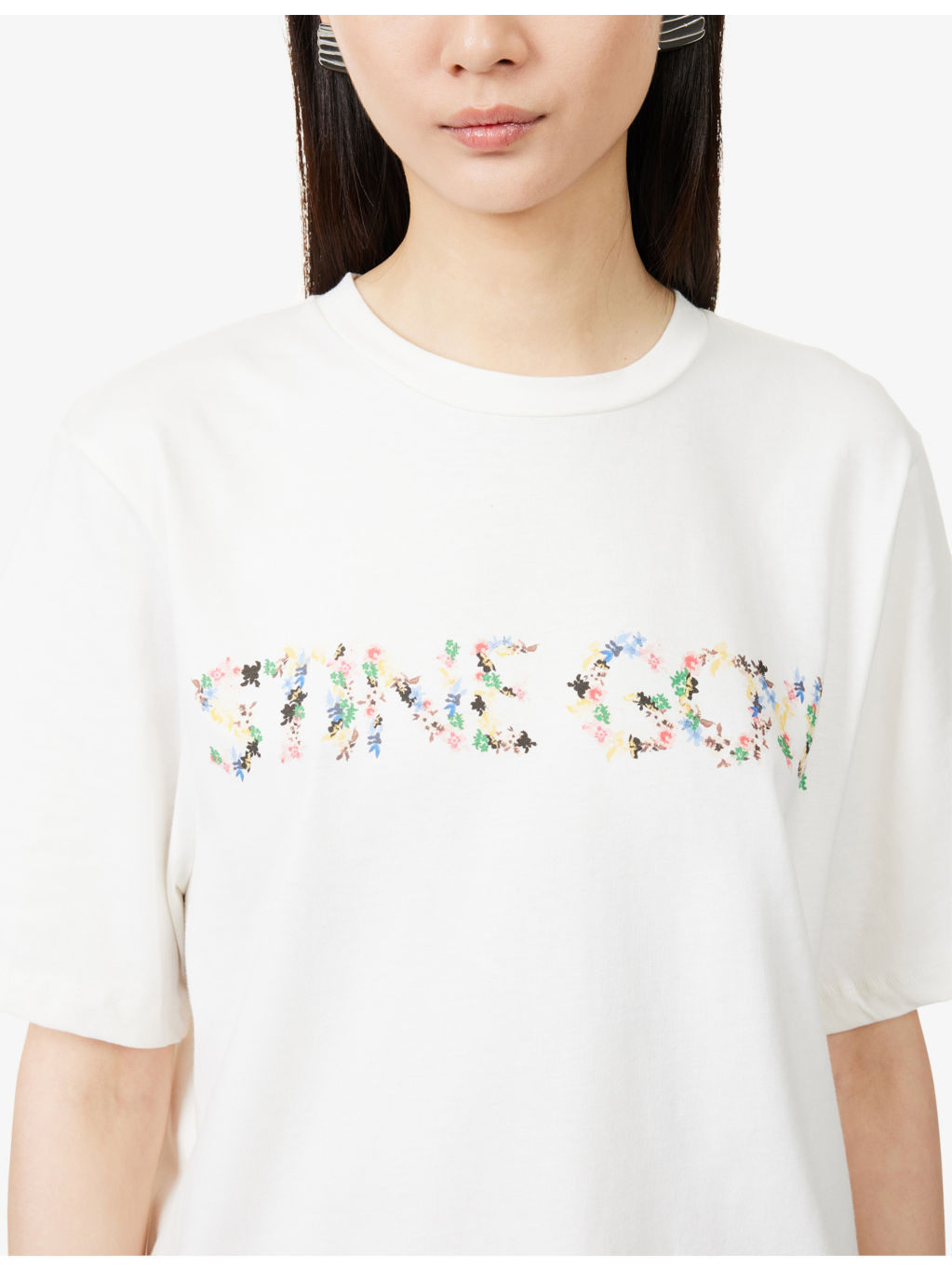 Logo-Print Round-Neck Cotton-Jersey T-Shirt - 5