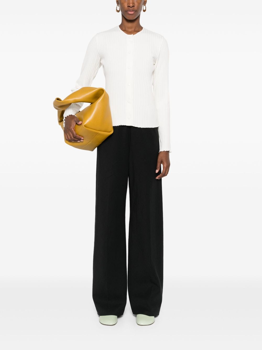 high-waist straight-leg trousers - 2