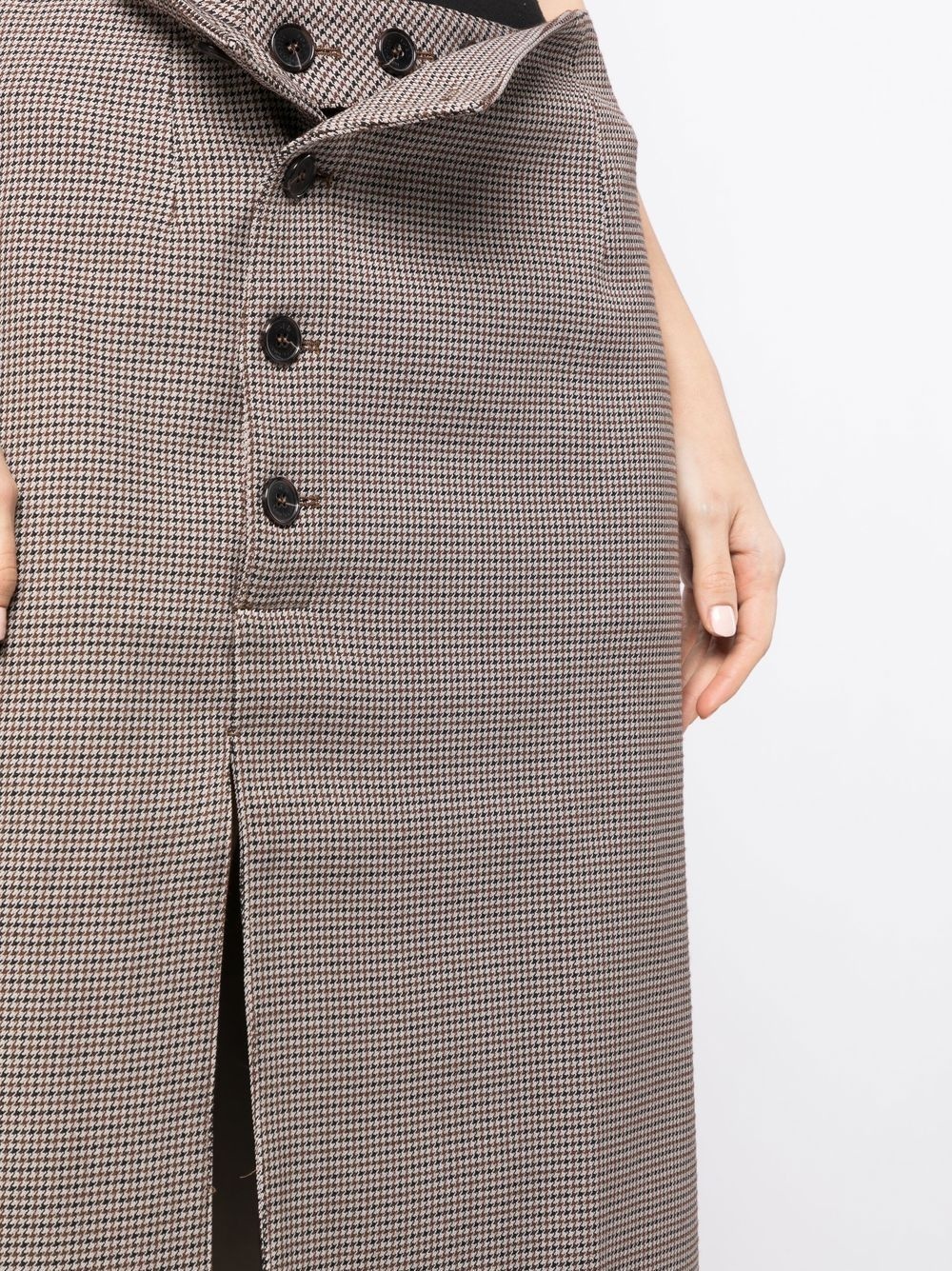 button-front midi skirt - 5