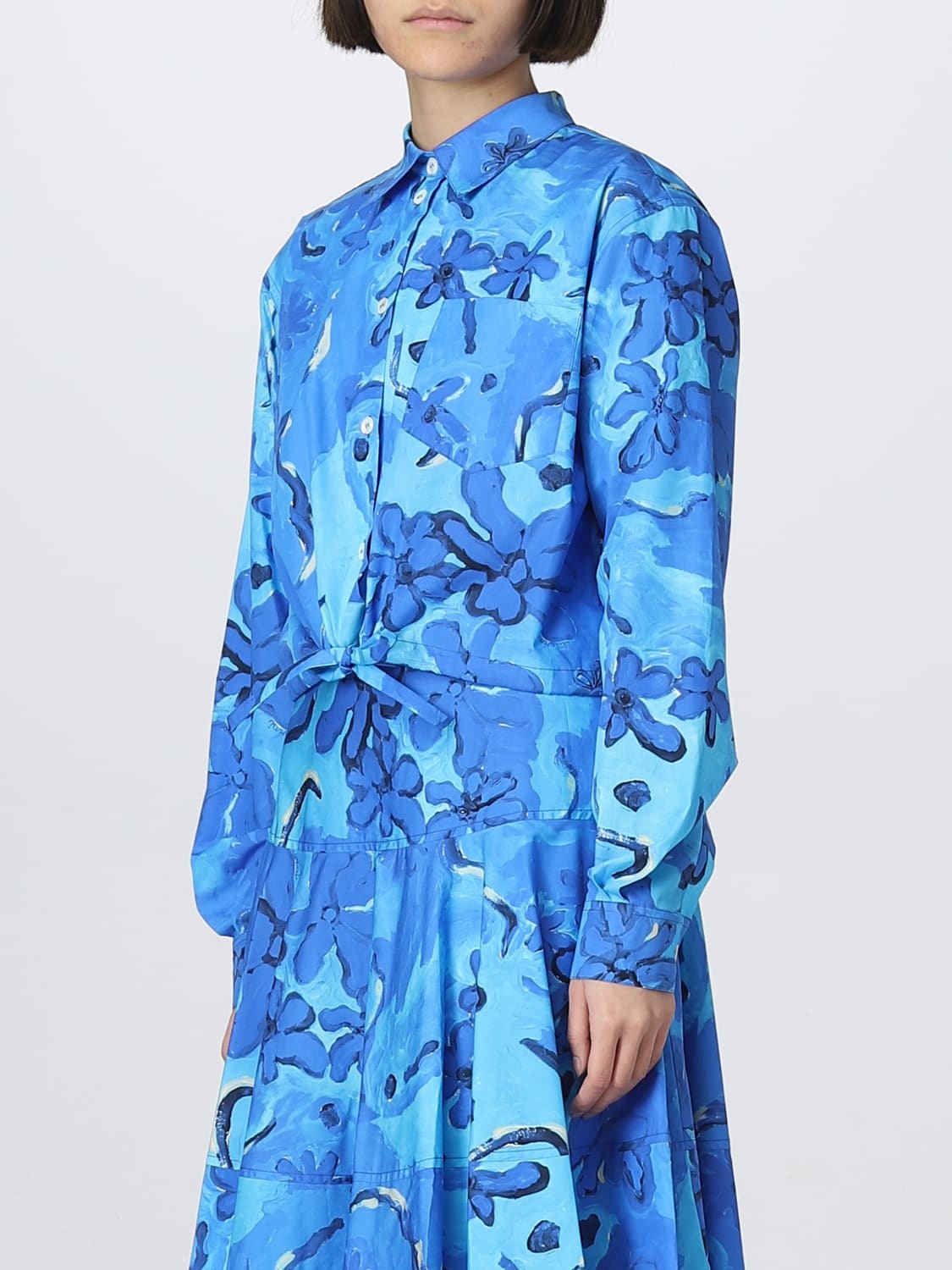 Marni shirt in printed poplin - 4