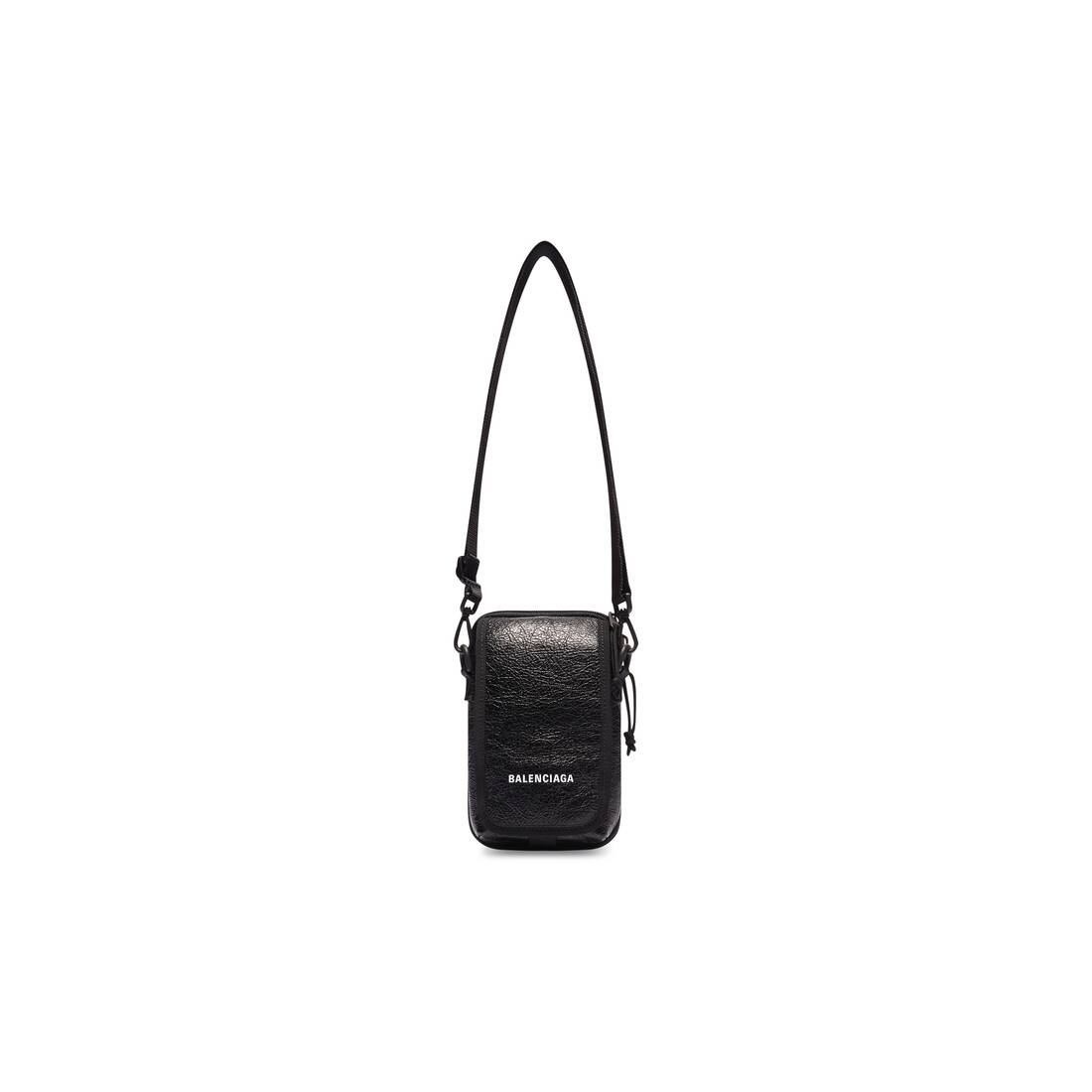Men's Explorer Crossbody Pouch Bag in Black - 6
