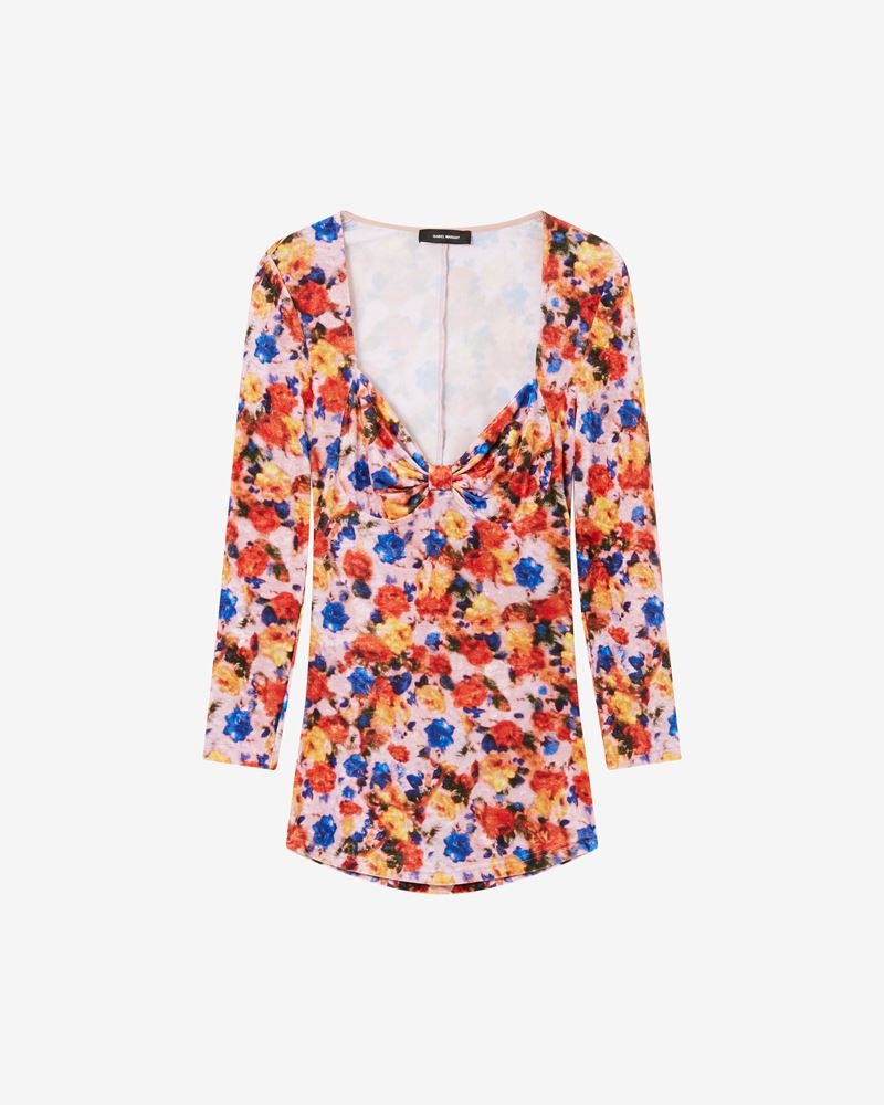 GUBAIA FLORAL VELVET TOP - 1