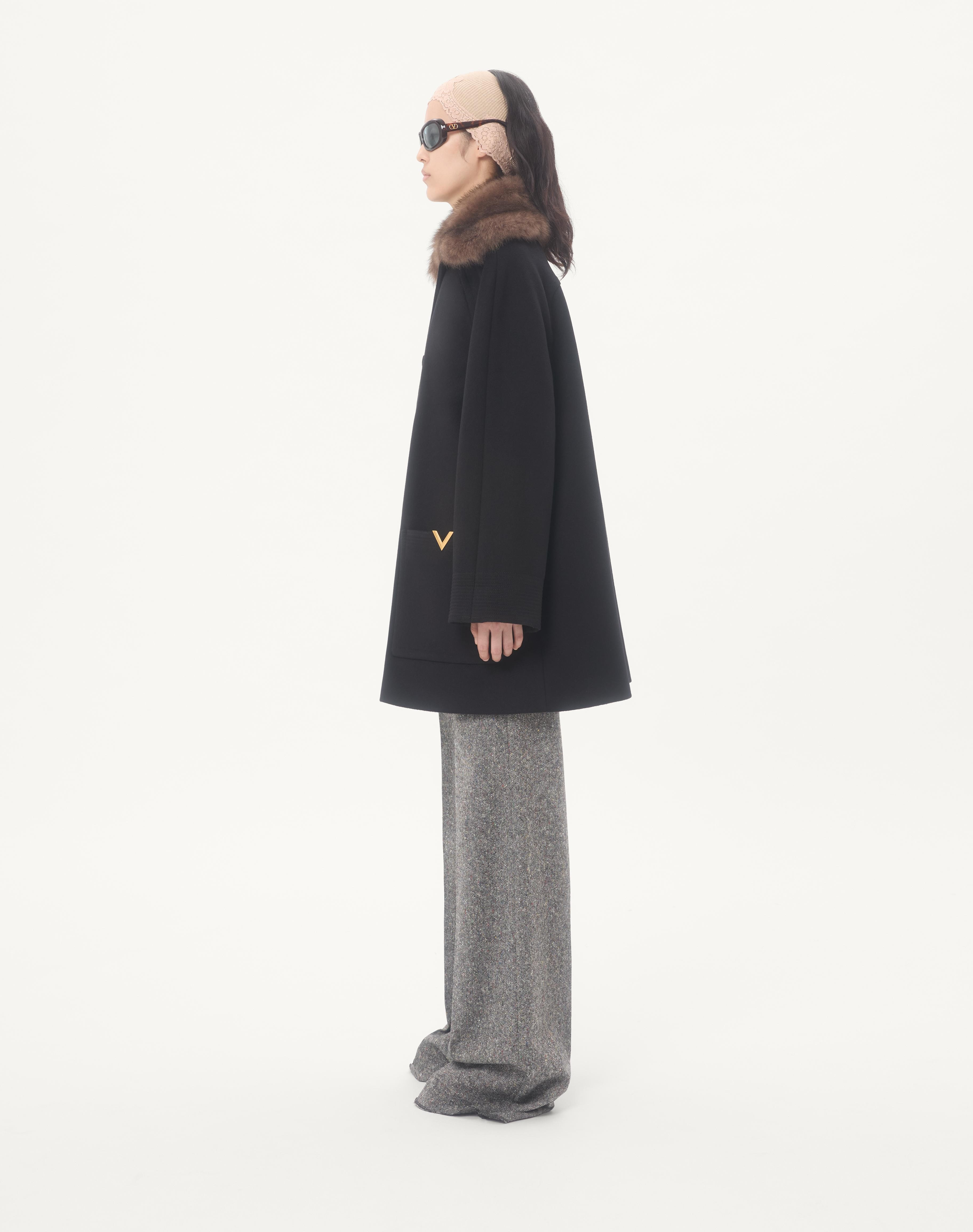 WOOL DRAP COAT - 5