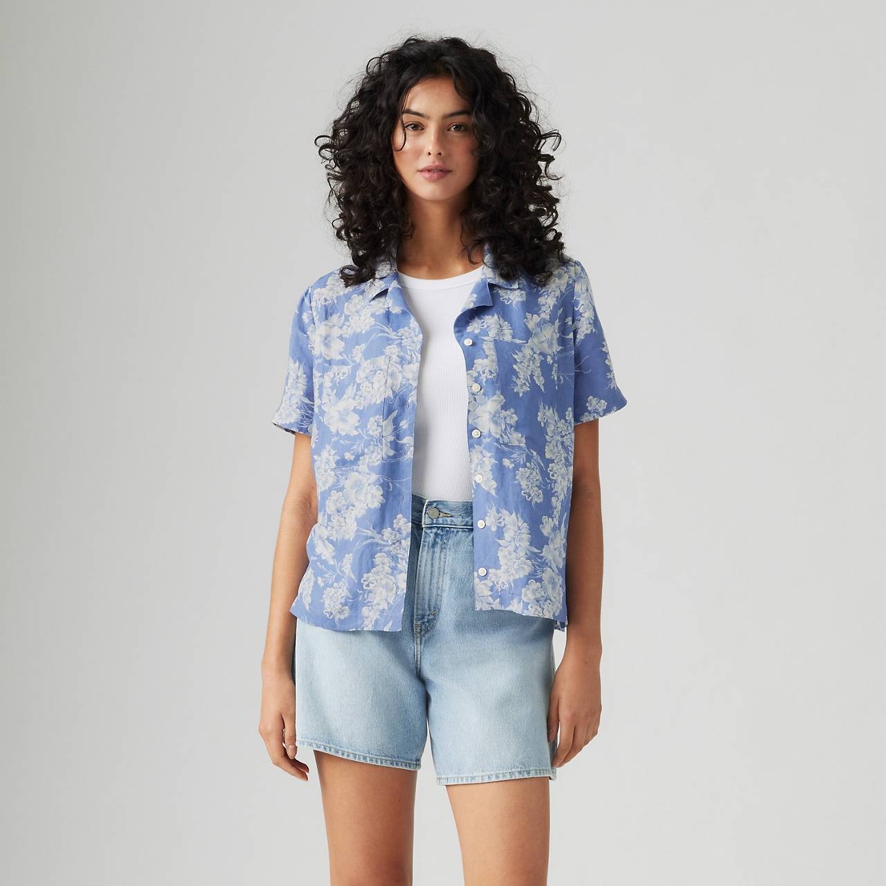 SONNY LINEN BLEND CAMP SHIRT - 2