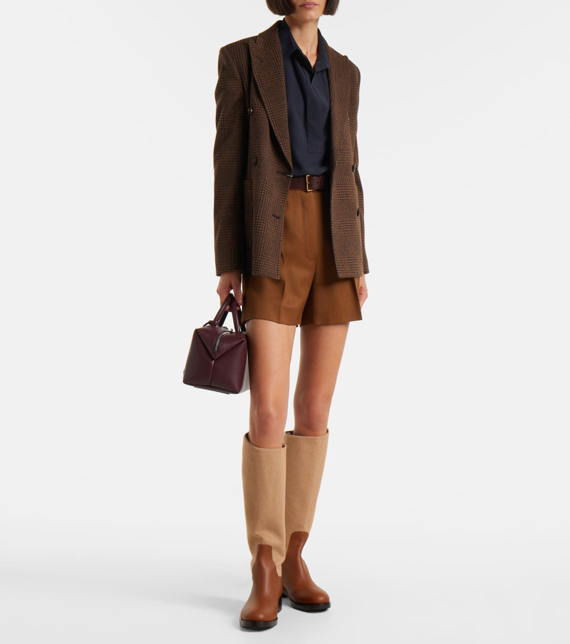 Max Mara Ozieri high-rise virgin wool shorts outlook