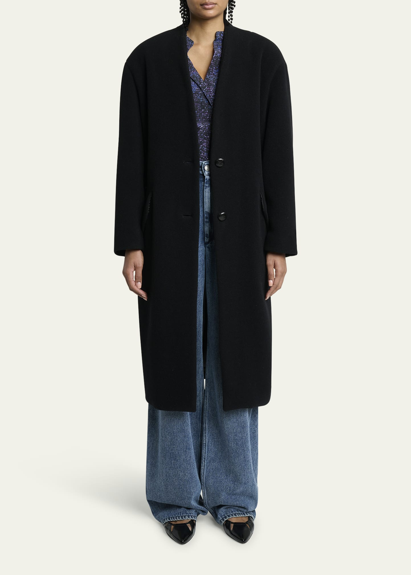 Florane Structured Wool Coat - 2