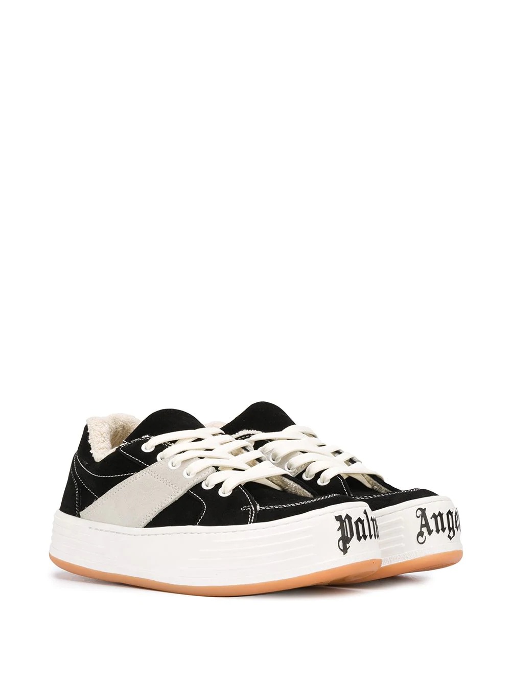 logo-print low-top sneakers - 2