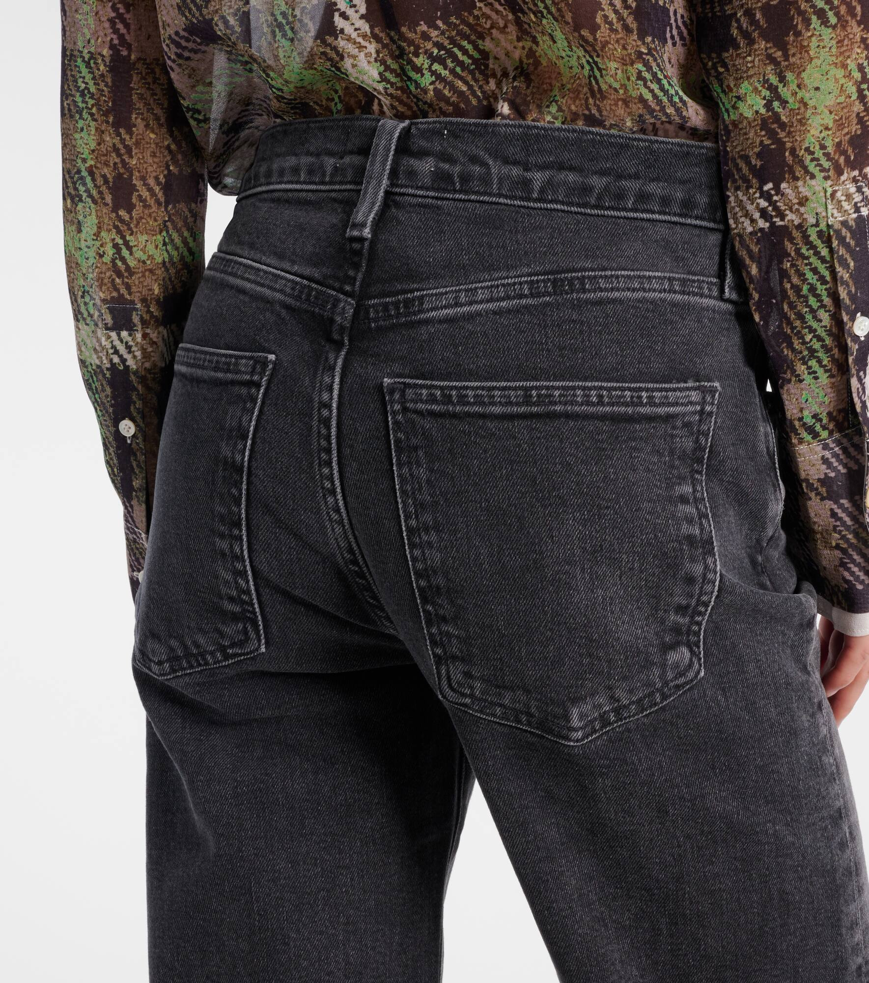 Harper mid-rise straight jeans - 6