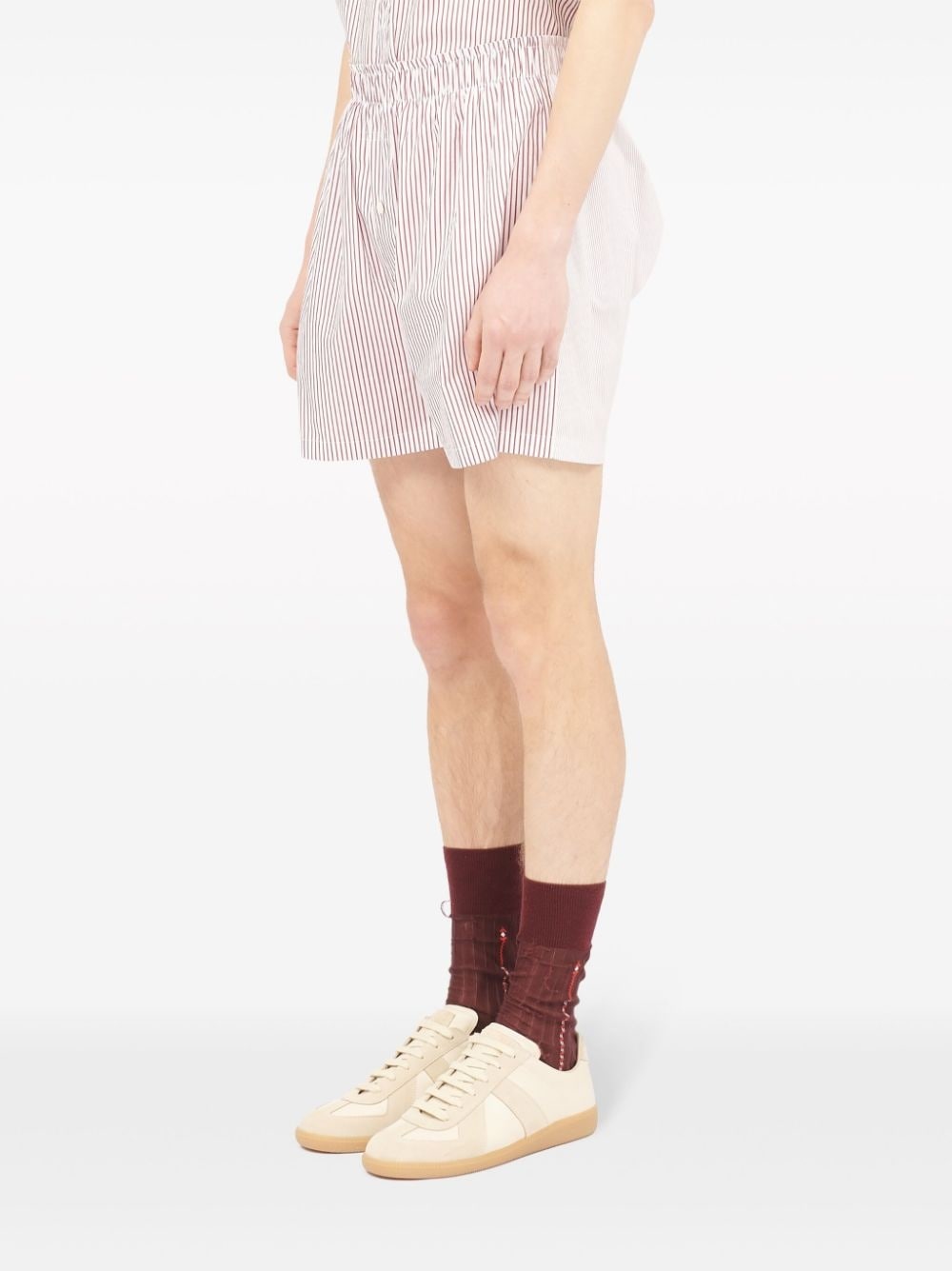 striped cotton shorts - 5