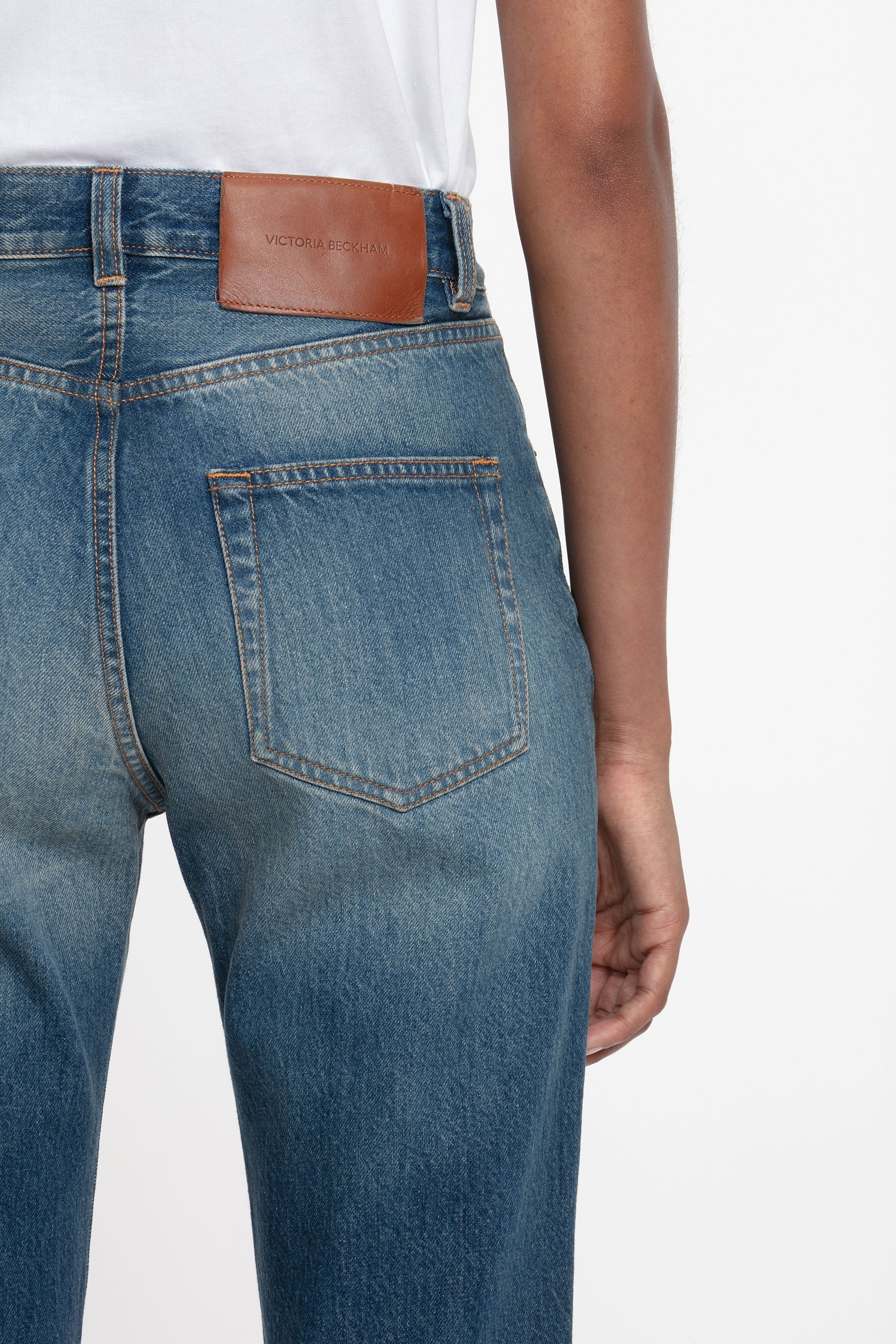 Exclusive Victoria Relaxed Jean In Mid Blue - 6