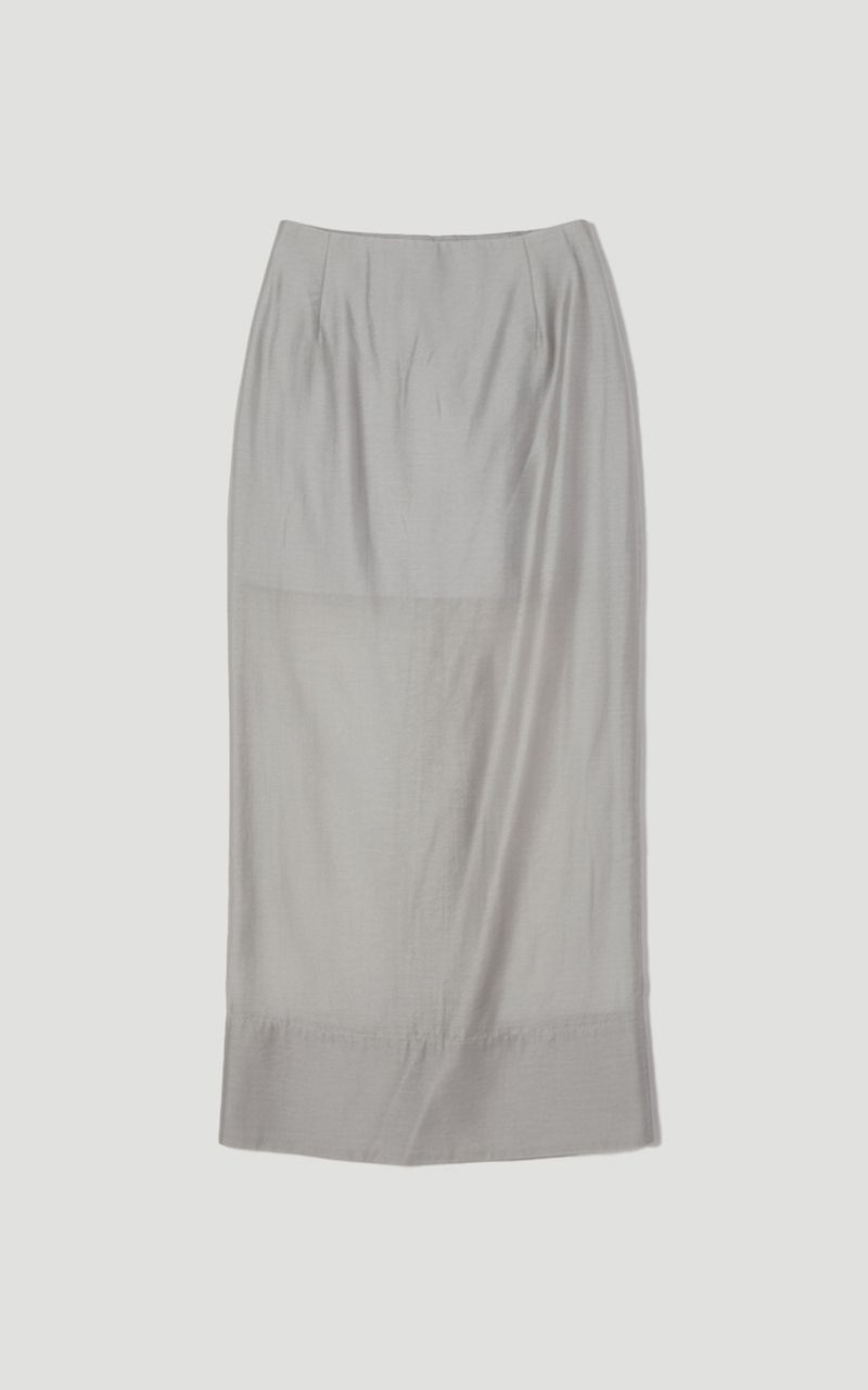 Archive- Sheer Organdie Woven Midi Skirt 4
