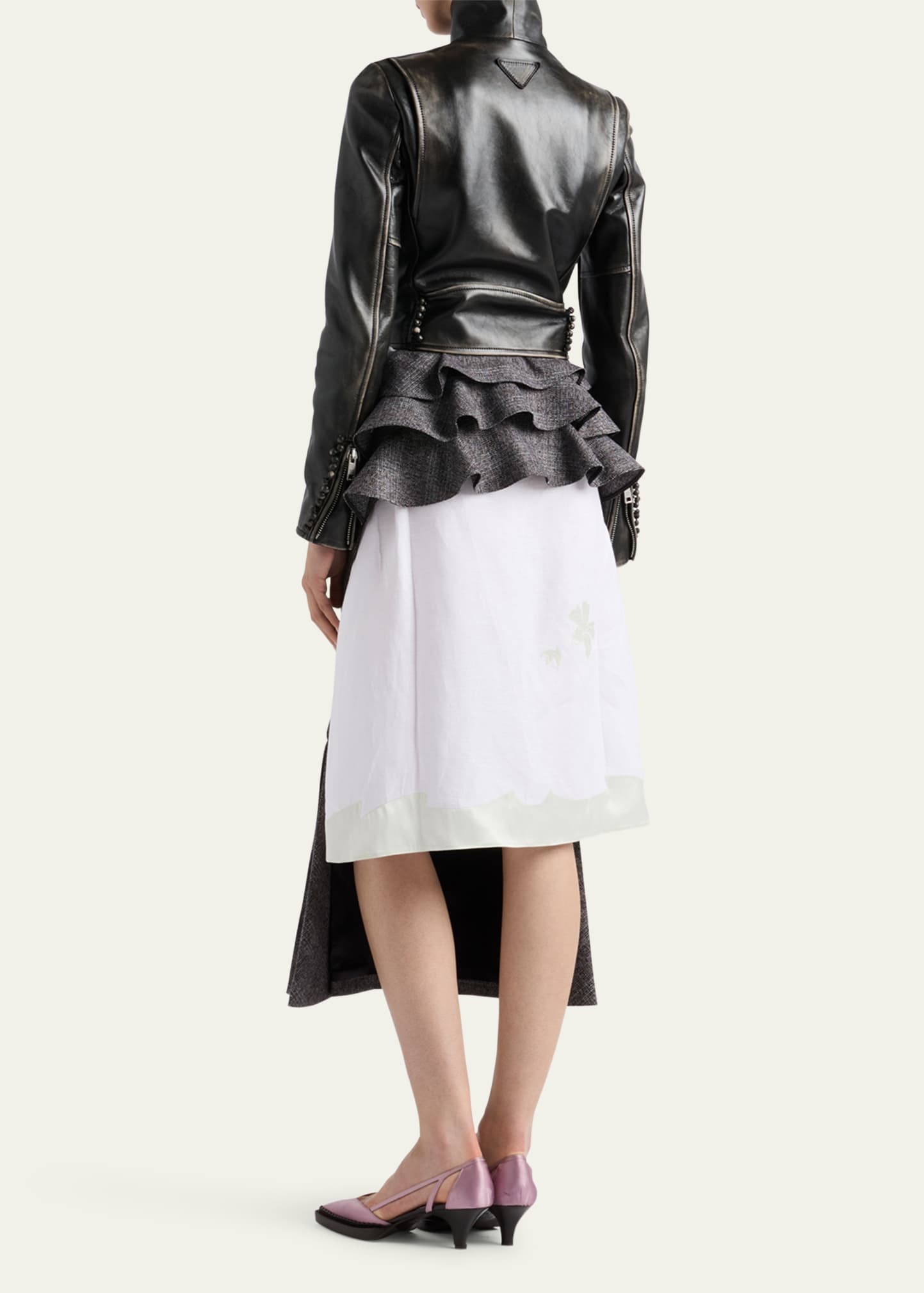 Vintage Leather Biker Jacket - 3