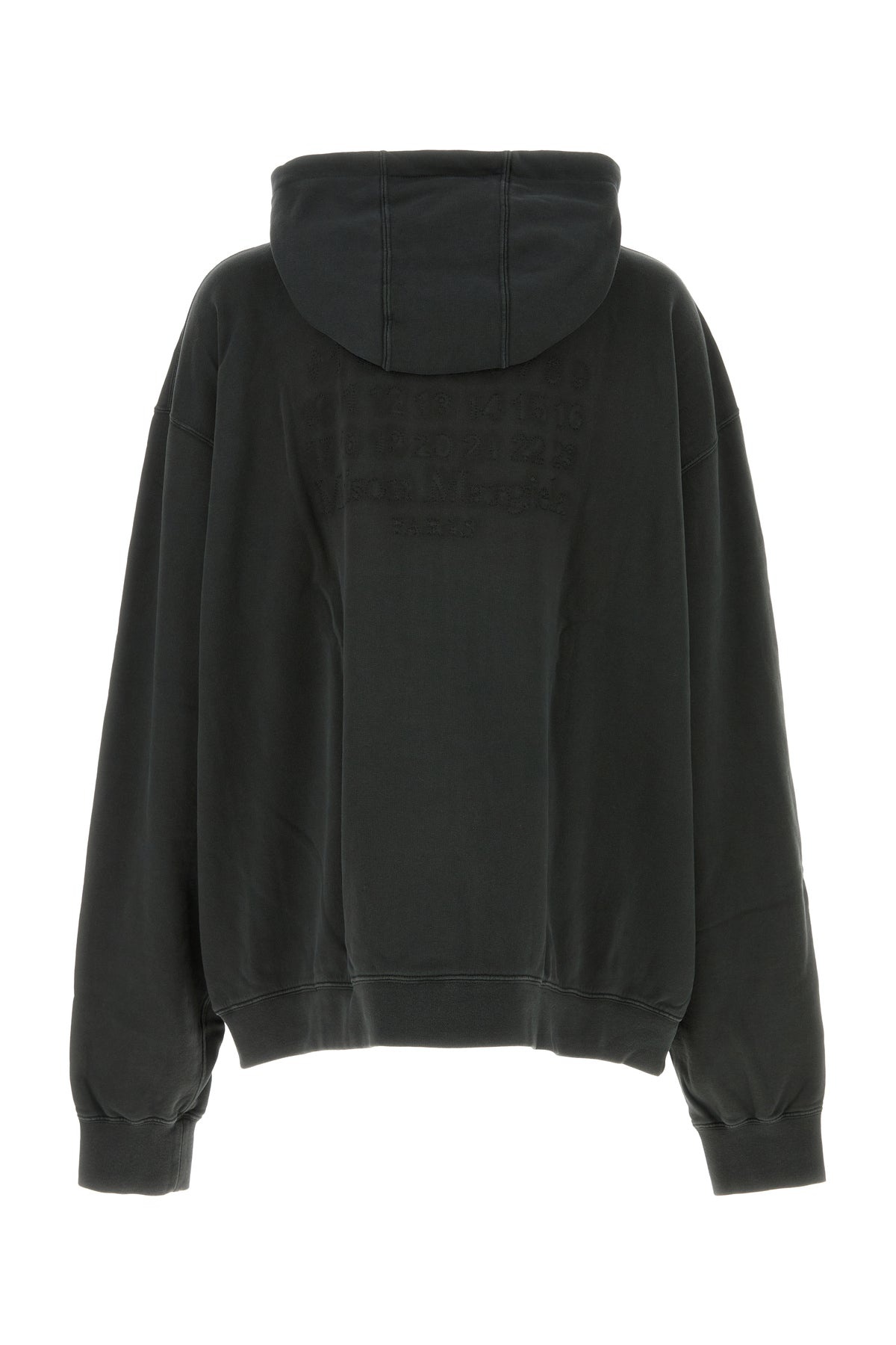 Graphite cotton oversize sweatshirt - 2