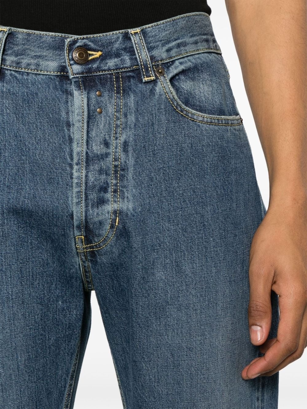 Turn-Up straight-leg jeans - 5