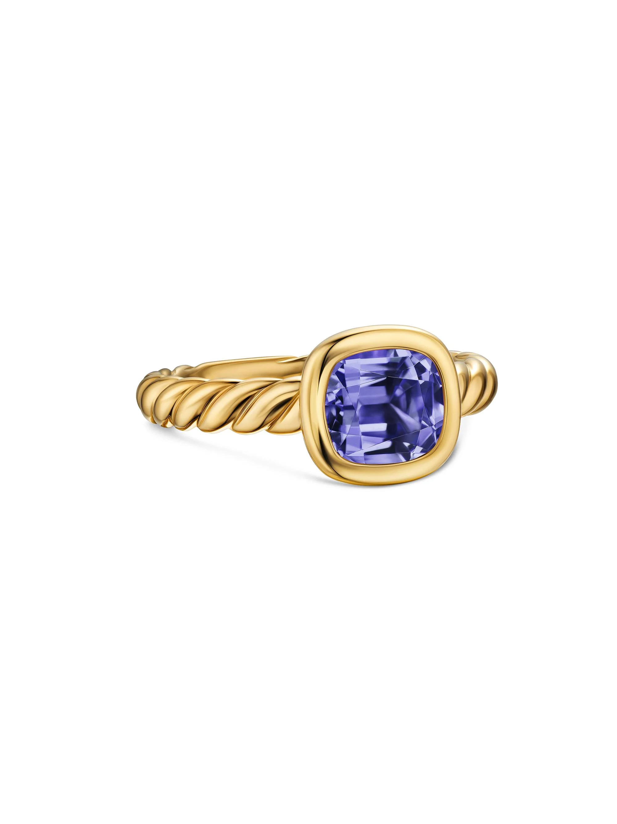 Women's DY Mercer Stone Ring in 18K Yellow Gold - Iolite - 1