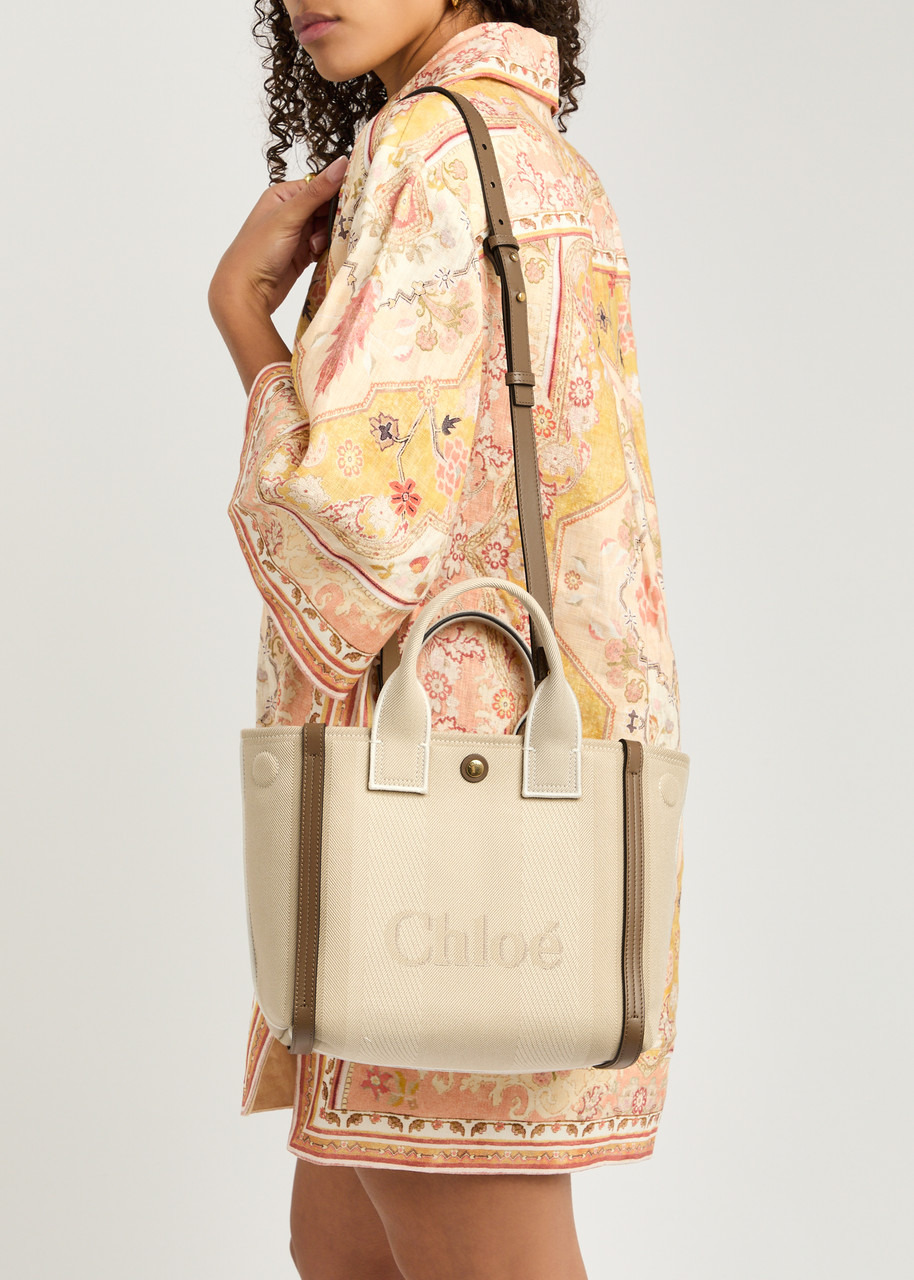 Chloe Carry Small Canvas Tote - 6