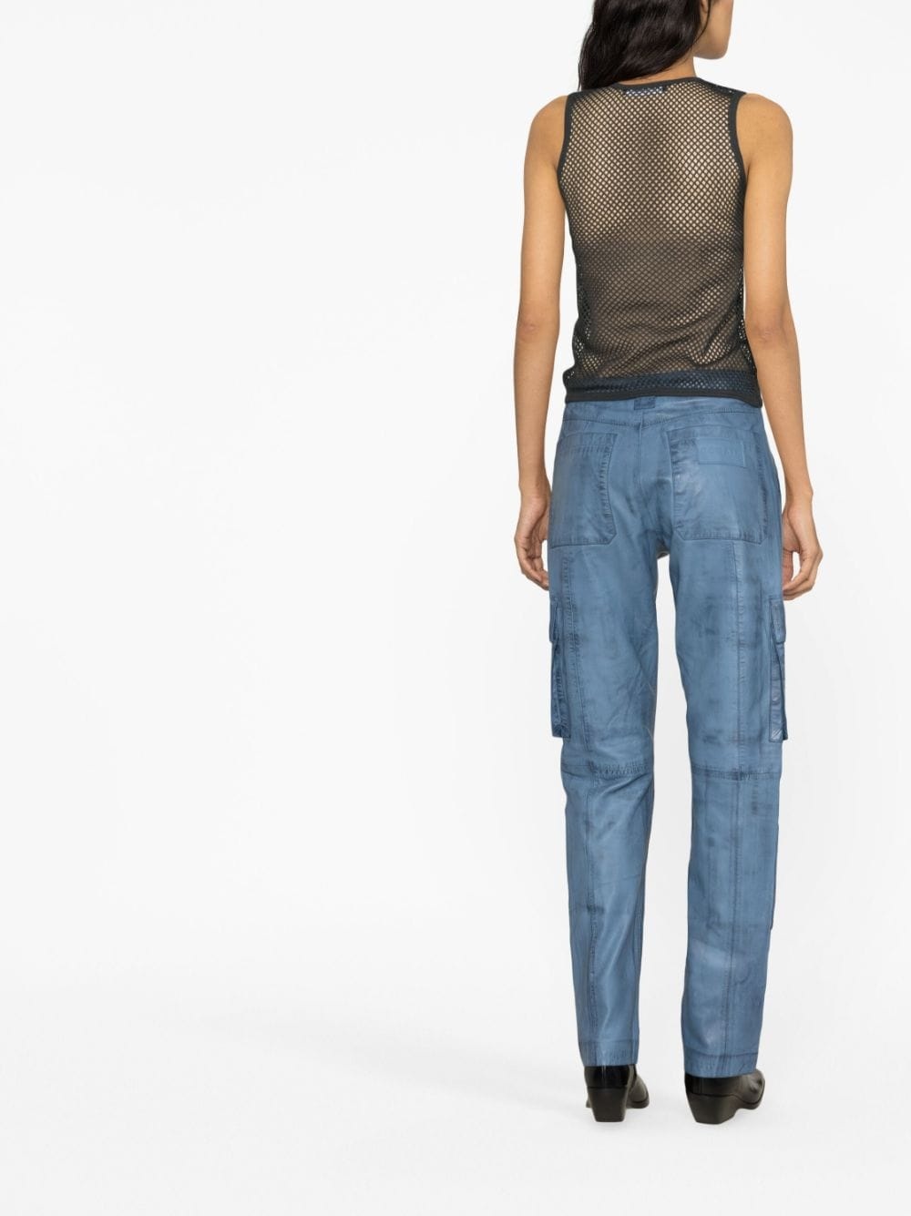 sleeveless mesh top - 3