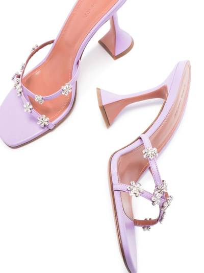 Amina Muaddi crystal-embellished strap-detail sandals outlook