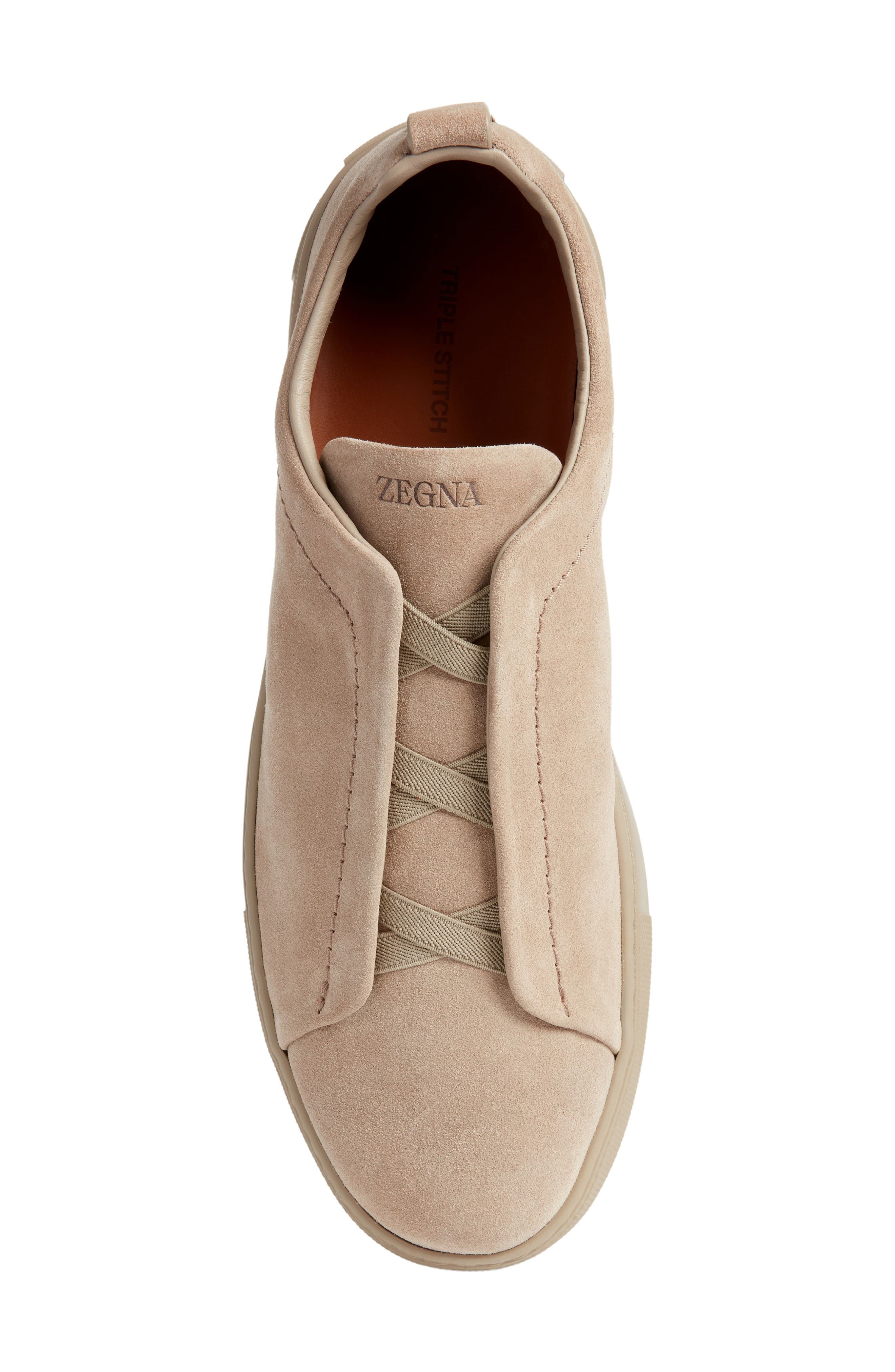 Triple Stitch Suede Sneaker - 5