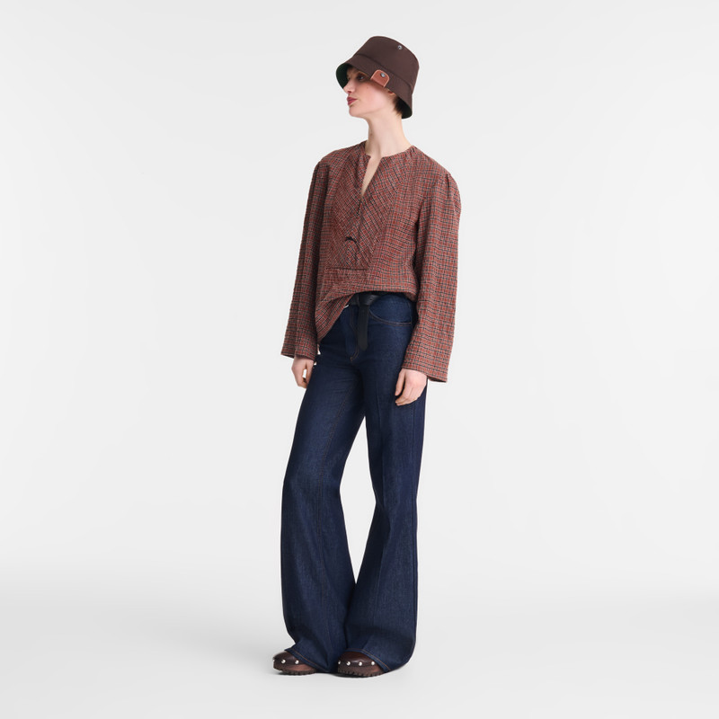 Longchamp Blouse Cashew - Jacquard cotton outlook