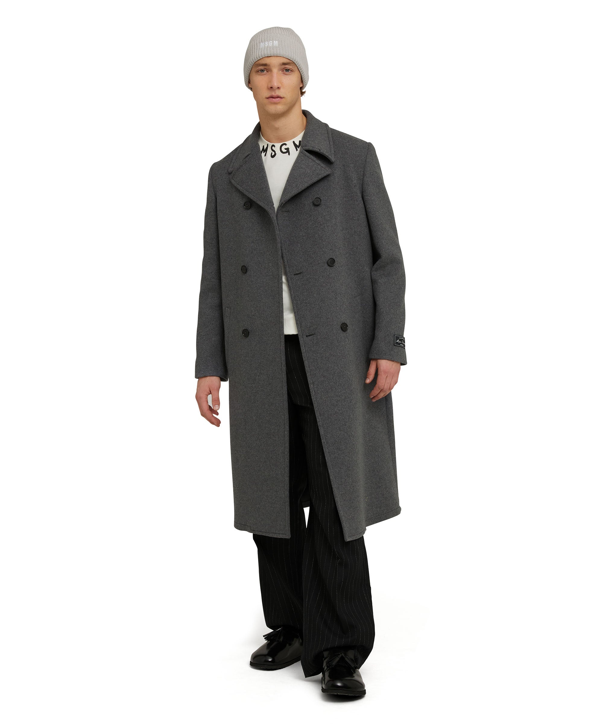 Virgin wool "Wool Coating" double-breasted coat - 5