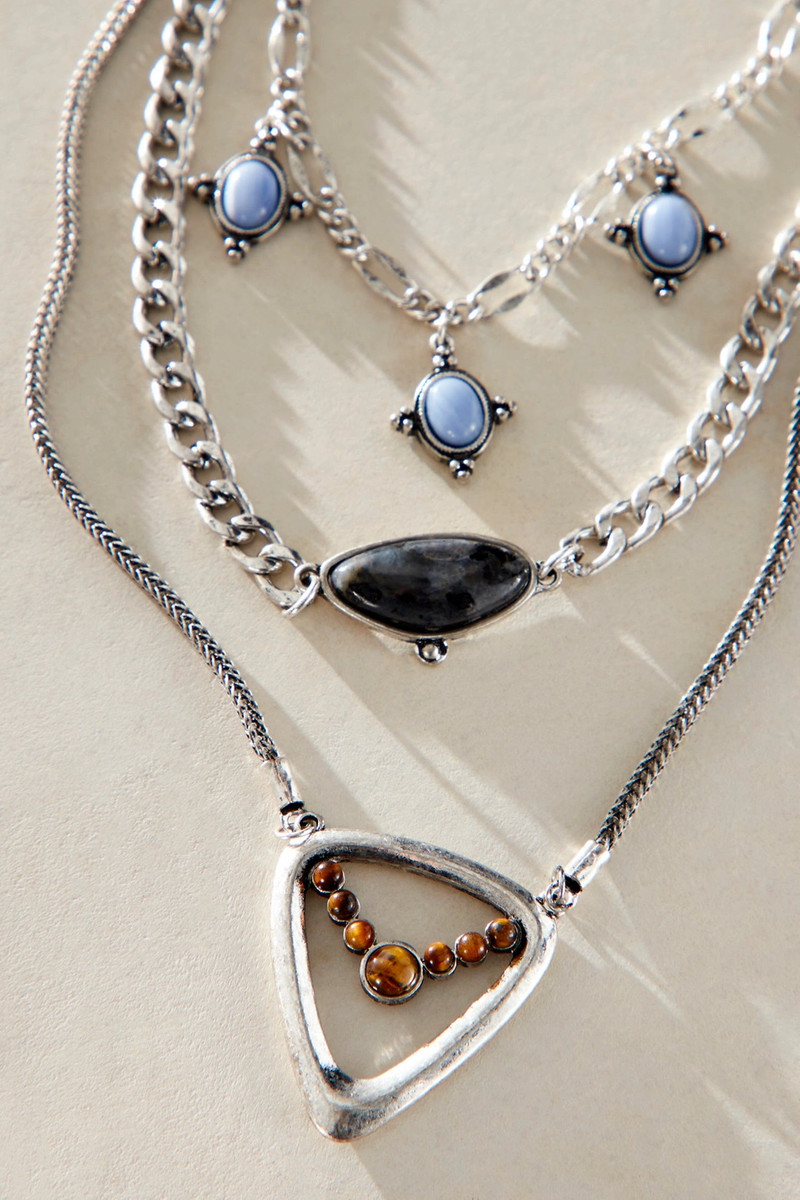 Horizons Semiprecious Stone Layer Necklace 3