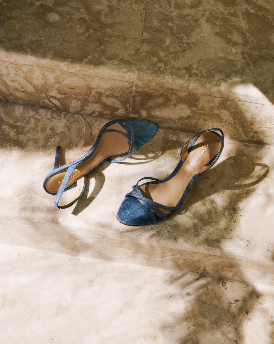 ADELLE DENIM SANDAL - 5