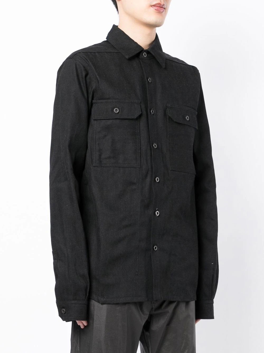 button-up denim shirt - 3