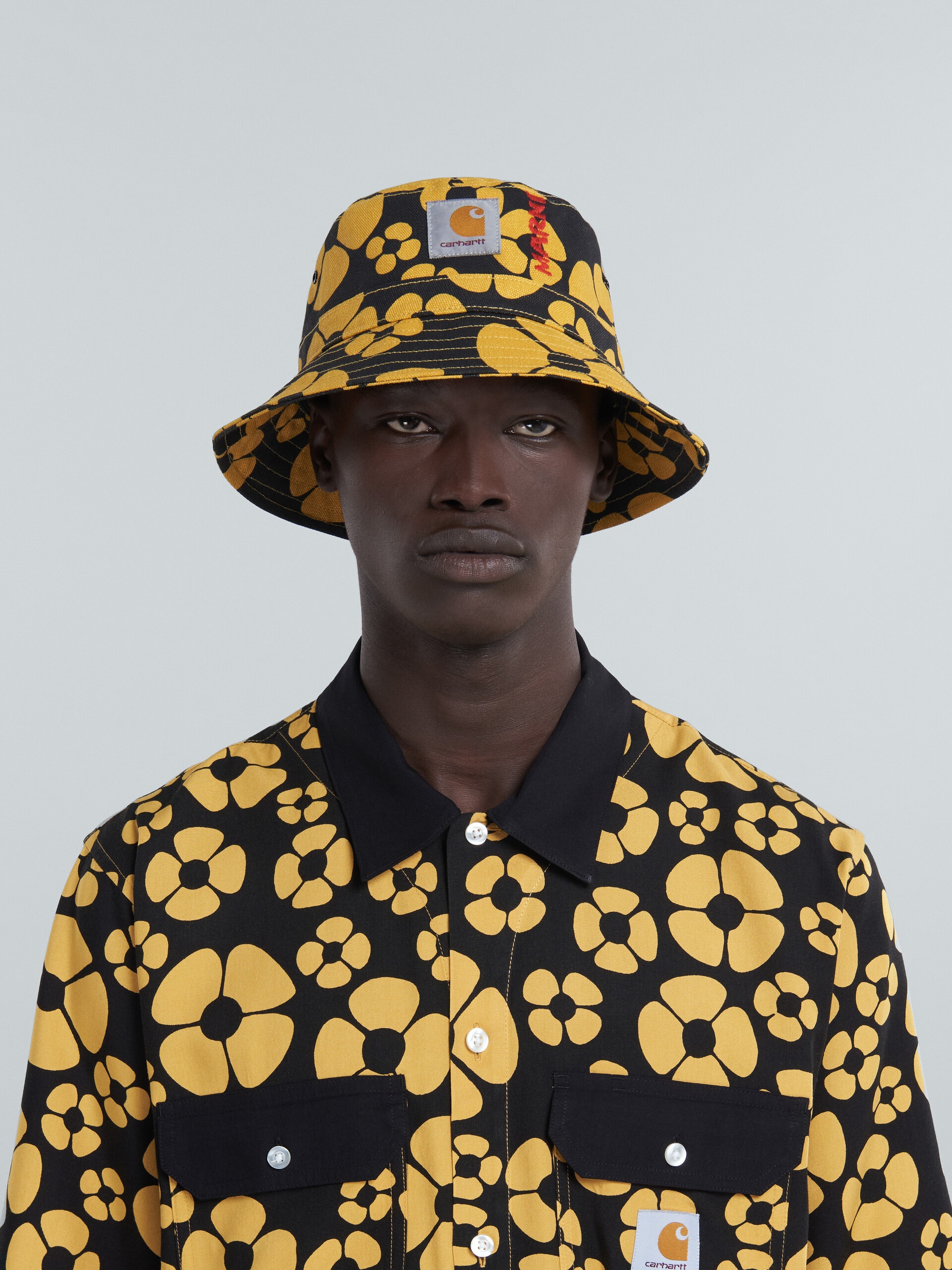 MARNI X CARHARTT WIP - YELLOW BUCKET HAT - 2