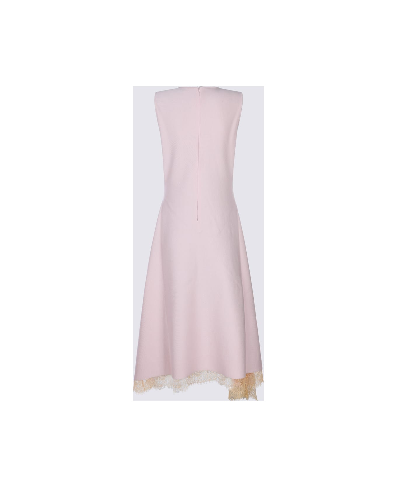 Pink Viscose Midi Dress - 2