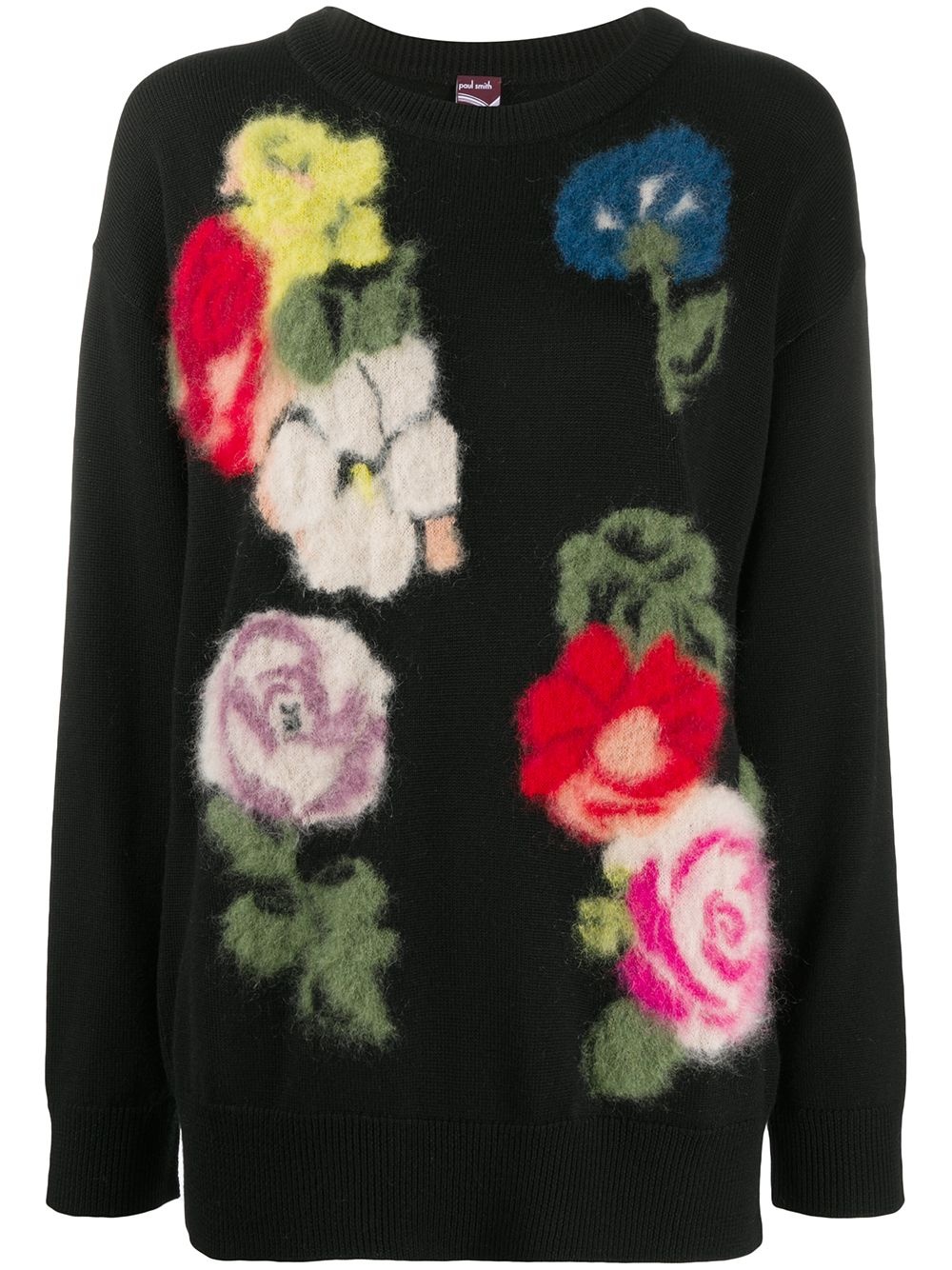 floral-intarsia jumper - 1