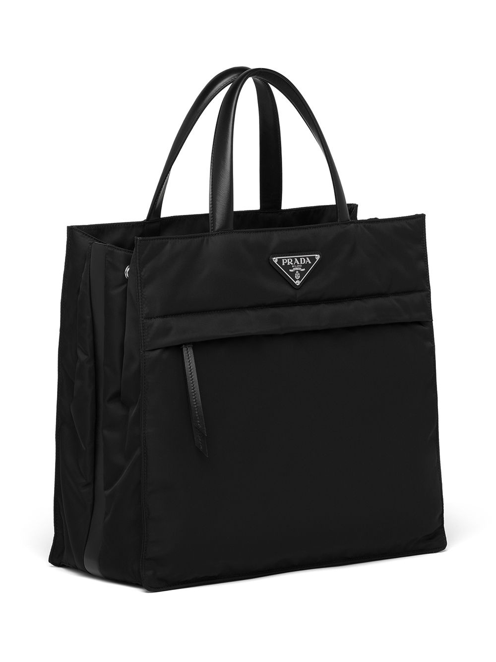 Re-Nylon logo plaque tote bag - 3