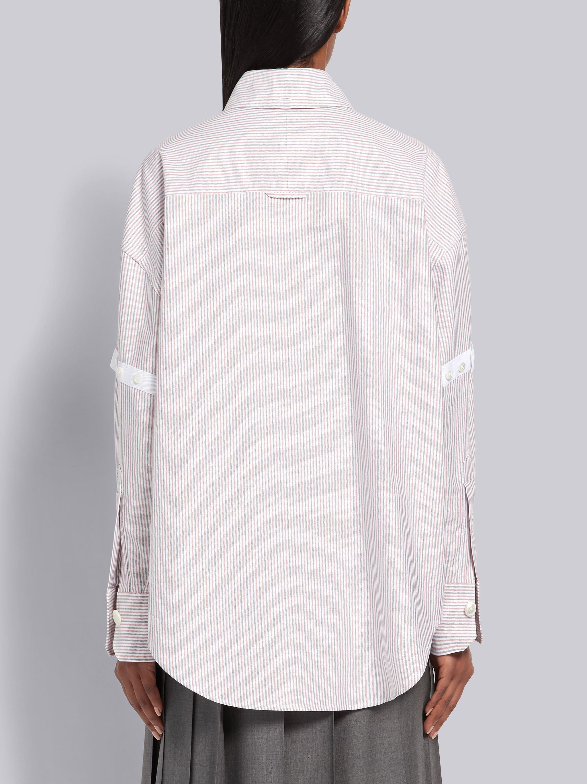 Supersized University Stripe Shirt - 3