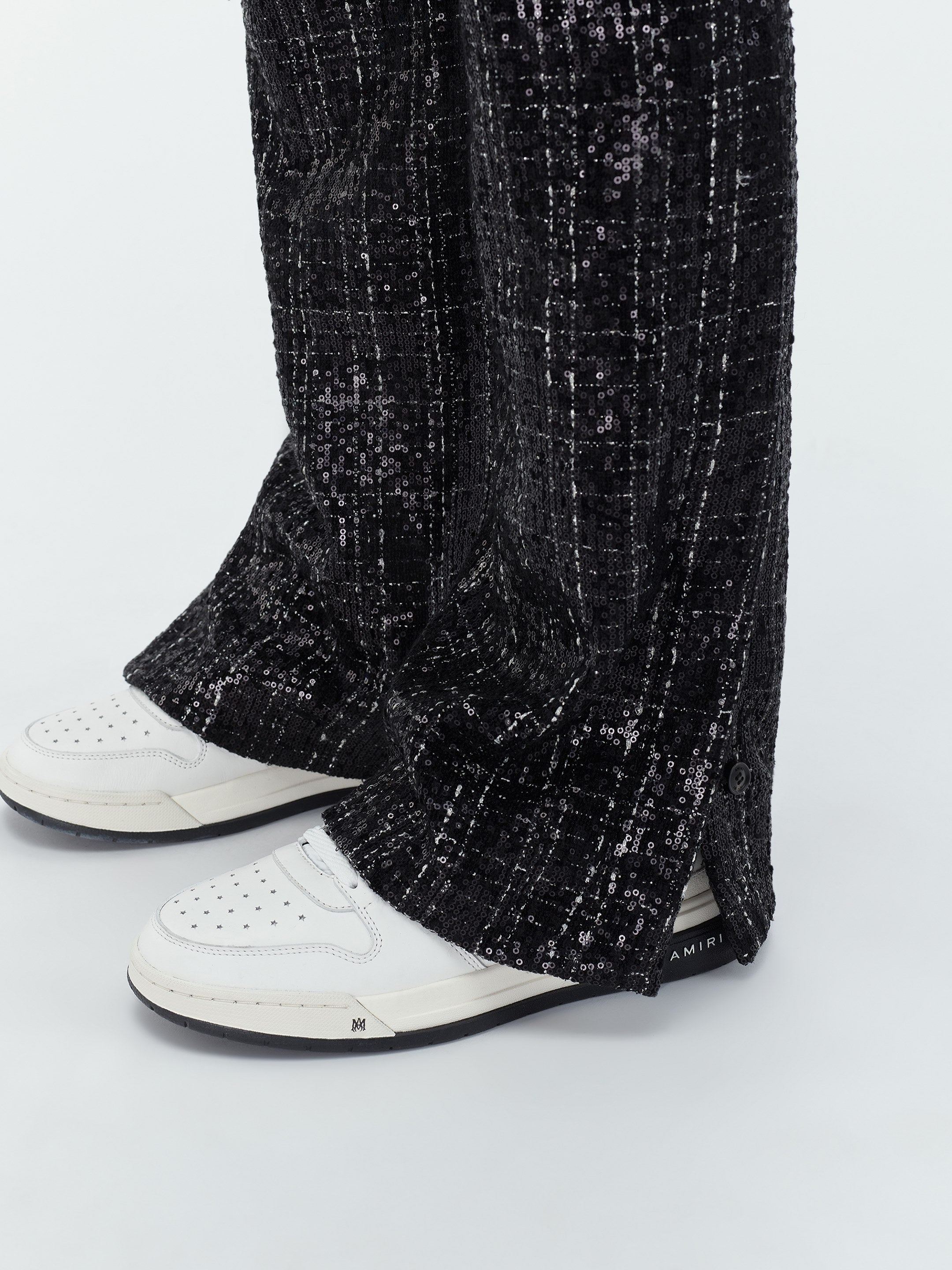 SEQUIN BOUCLE KICK FLARE - 7