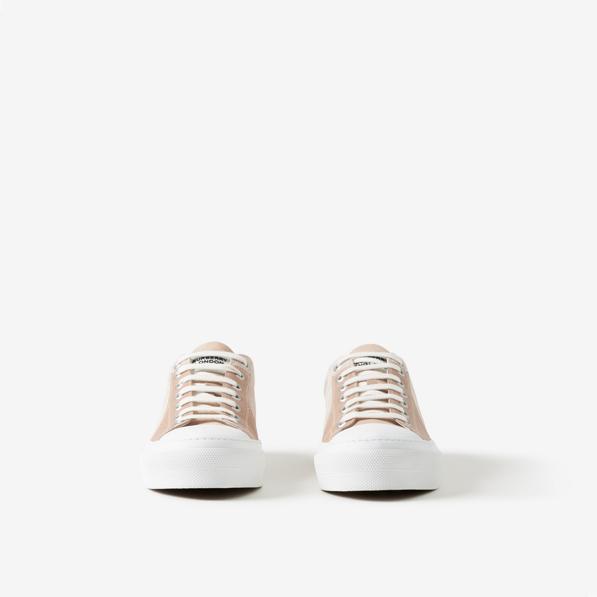 Vintage Check Mesh, Leather and Suede Sneakers - 2