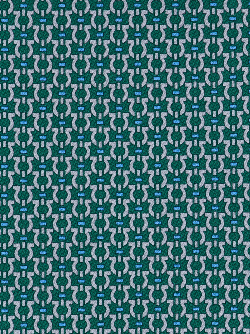 FERRAGAMO Gancini print silk tie outlook