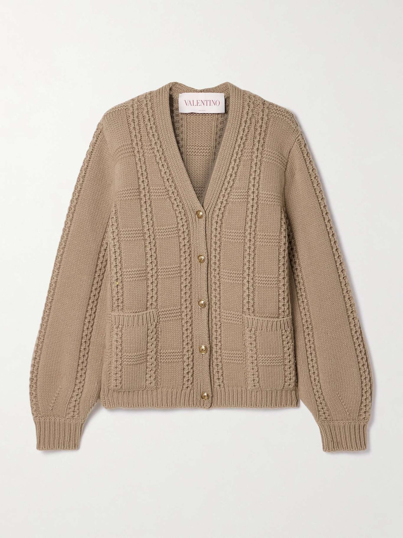 Wool cardigan Brown - 1