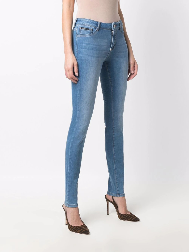 skinny-cut denim leggings 3