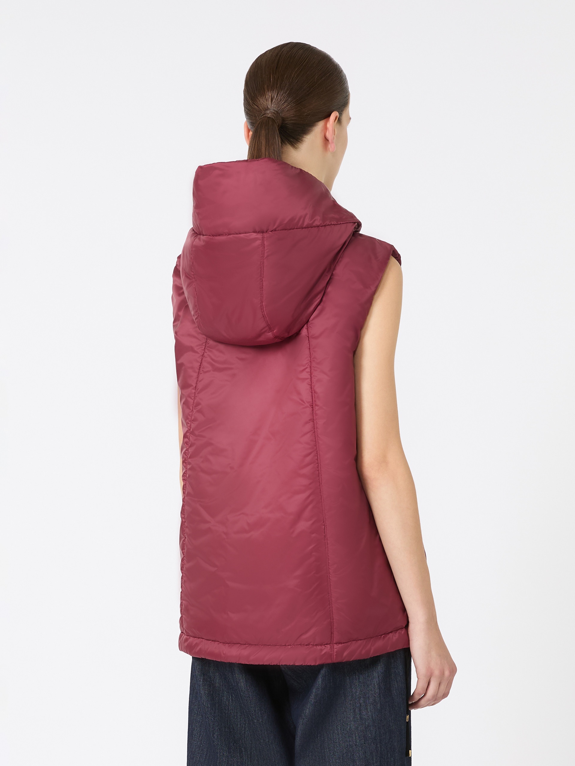 GREENGO Padded, hooded gilet in water-repellent canvas - 4