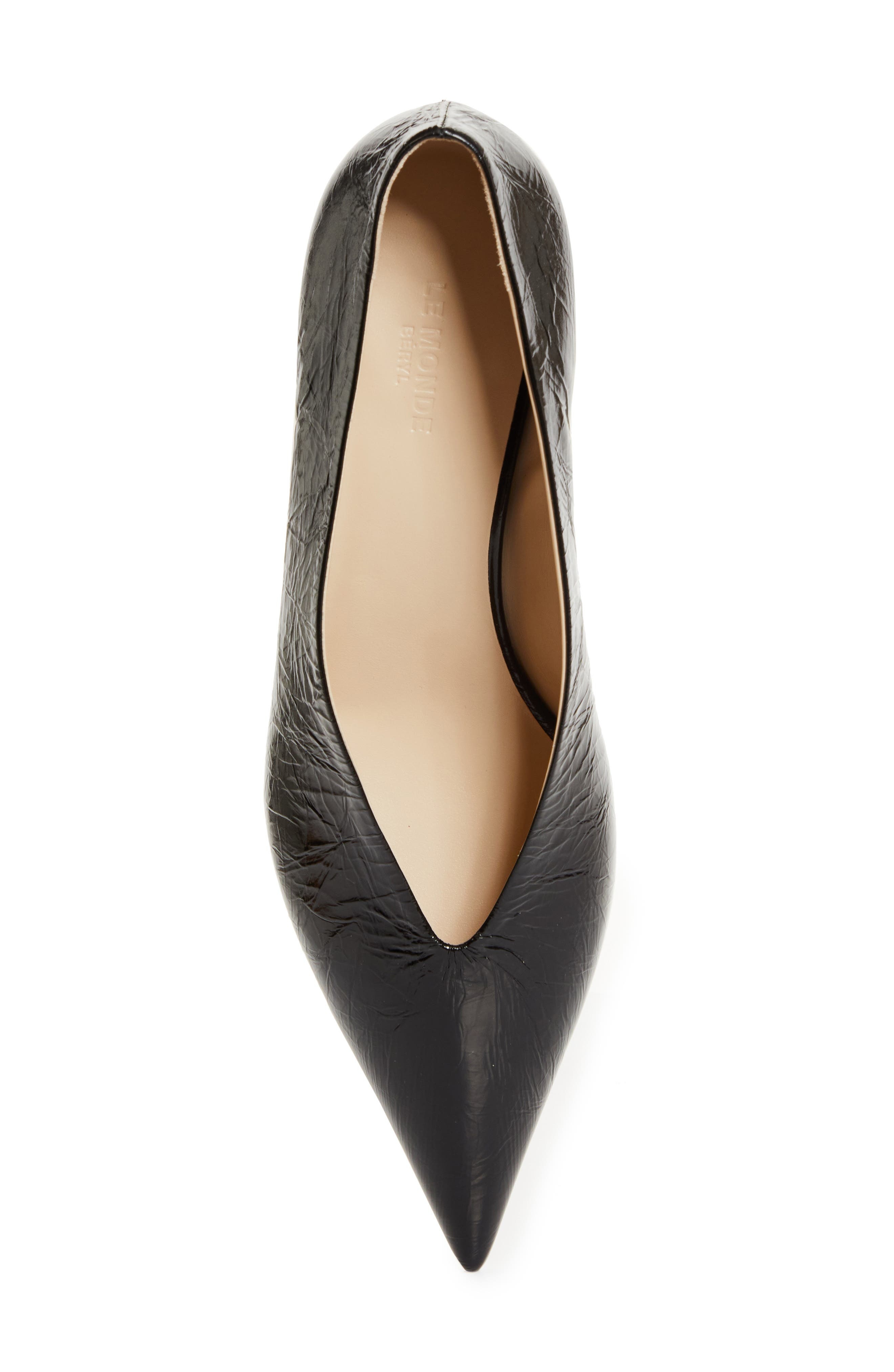 Le Monde Beryl Babouche Kitten Heel Pump in Black at Nordstrom - 5