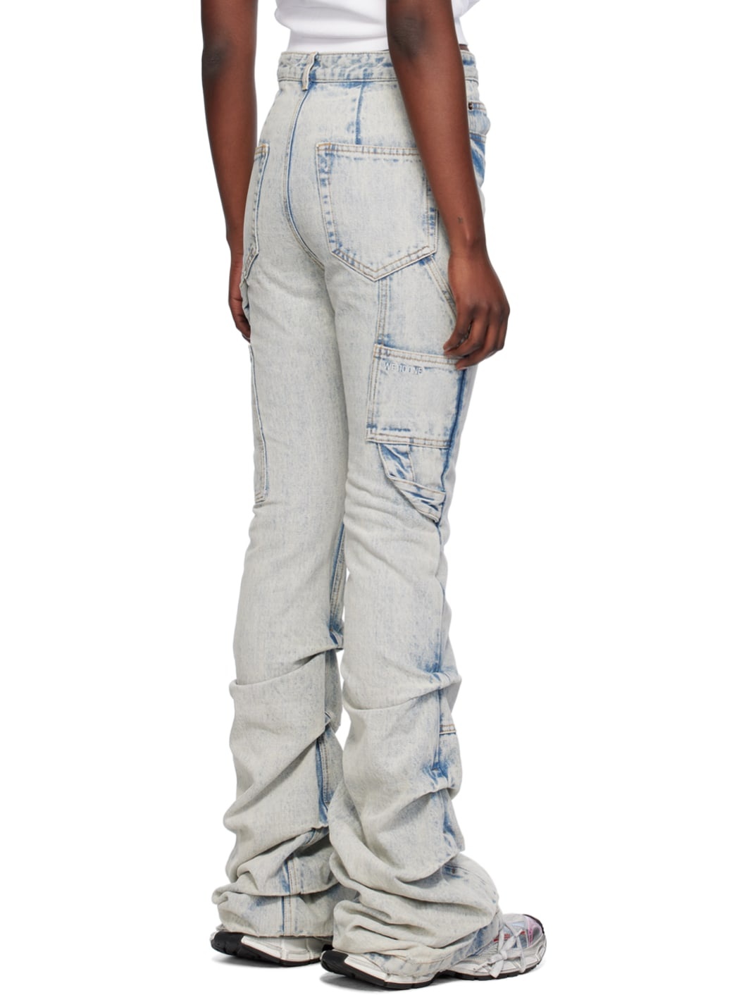Blue Wrinkled Jeans - 3