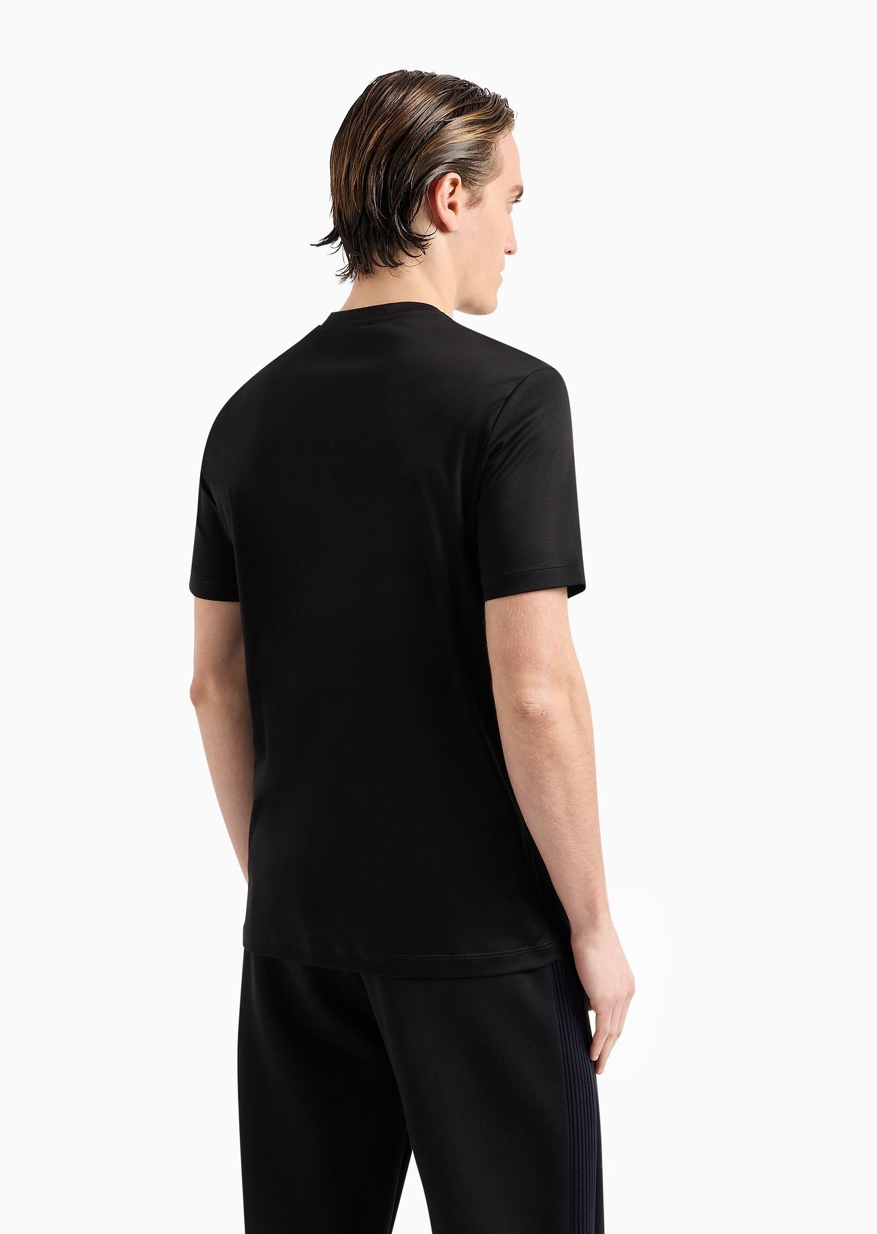 Pure cotton interlock crew-neck T-shirt - 3