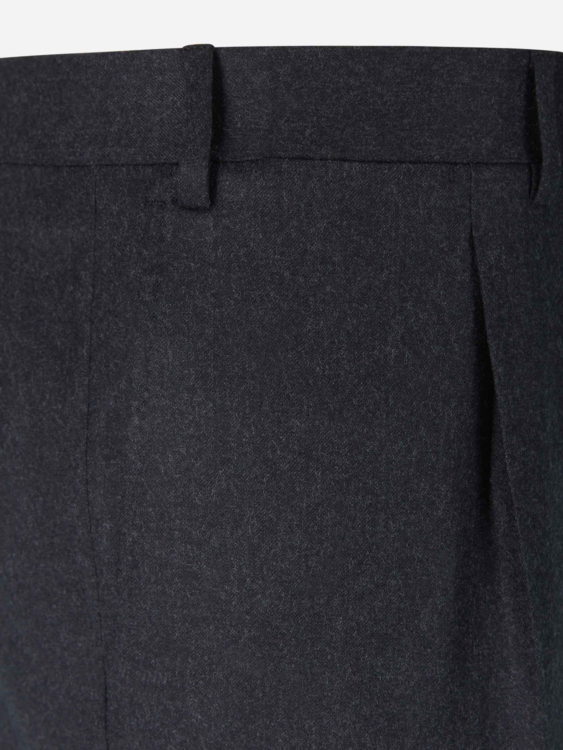WOOL FLANNEL TROUSERS - 3